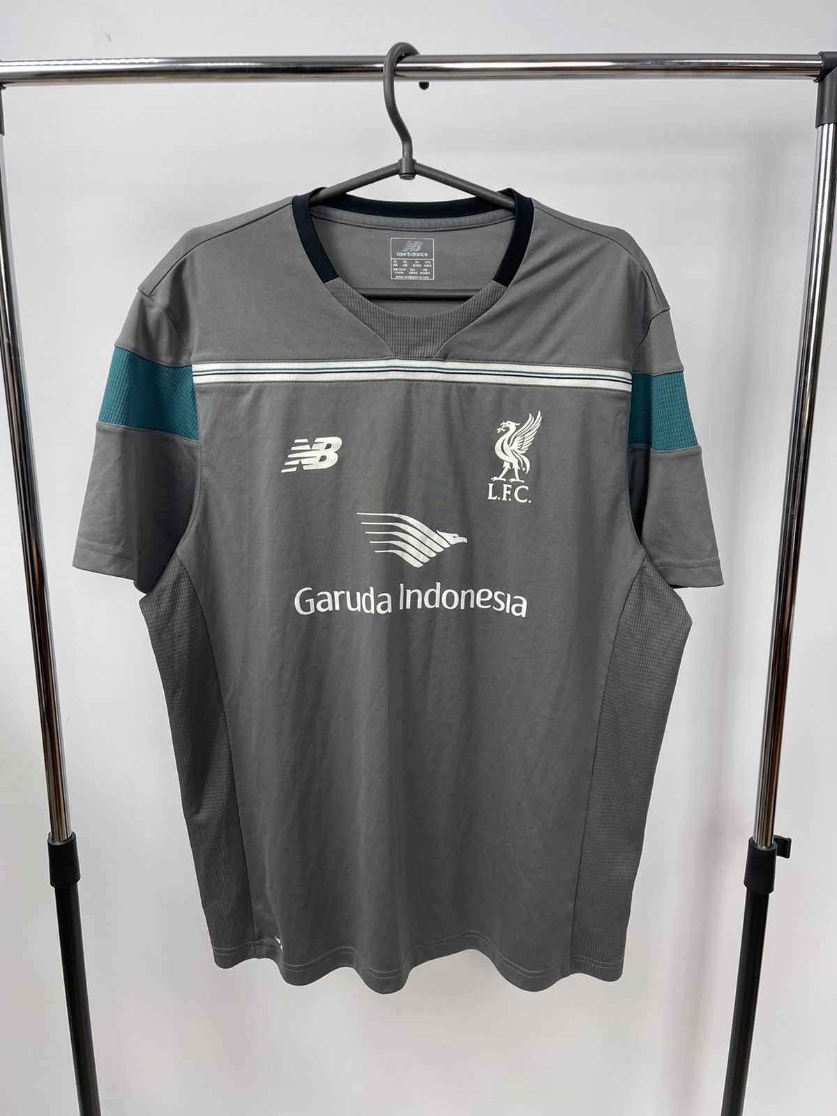 New Balance Liverpool FC Training Shirt Grey Size XL Garuda New Balance Grailed