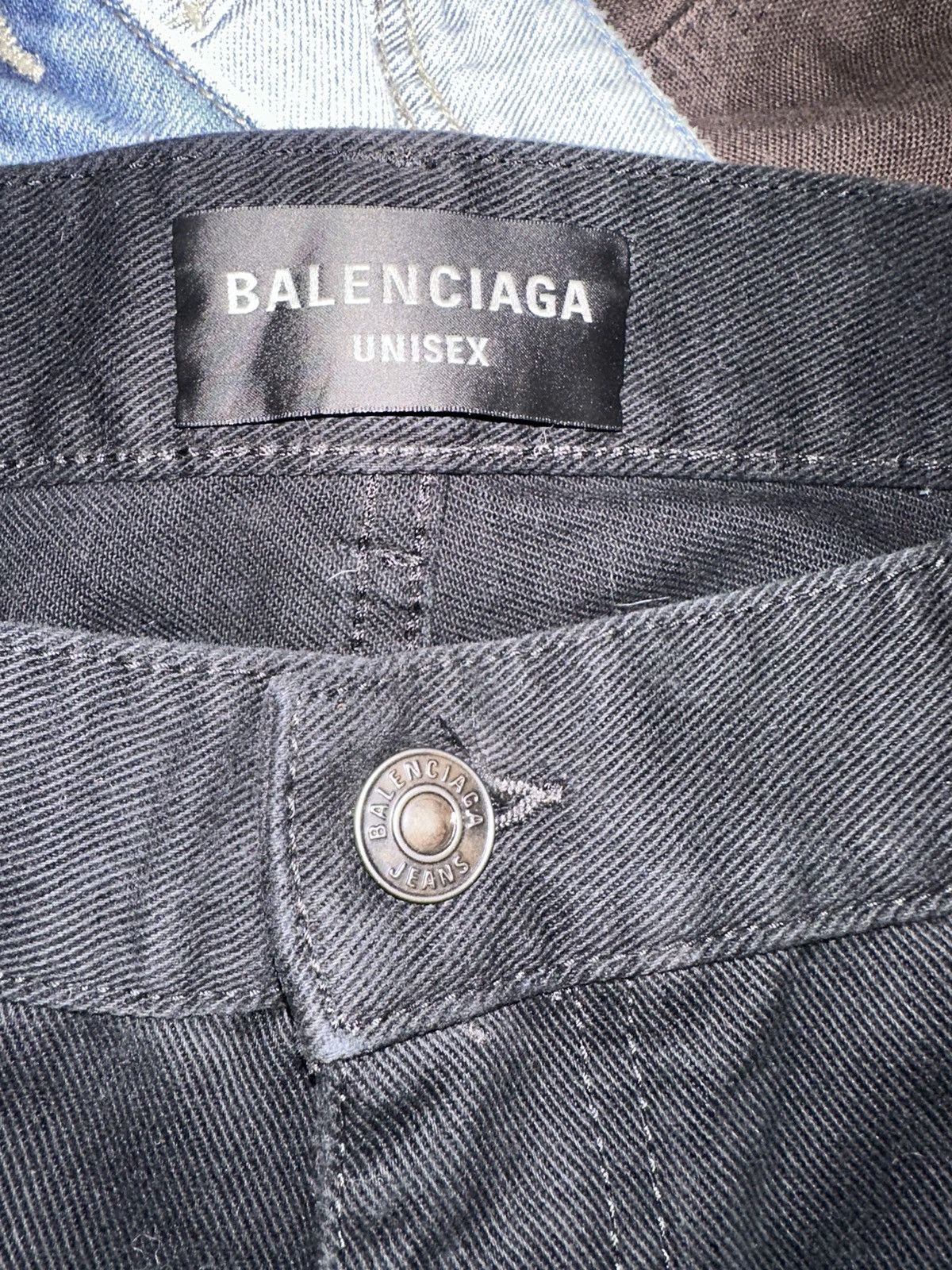 Balenciaga Balenciaga Unisex Flared Jeans - Black Soft Italian Denim Size US 32 / EU 48 - 2 Thumbnail