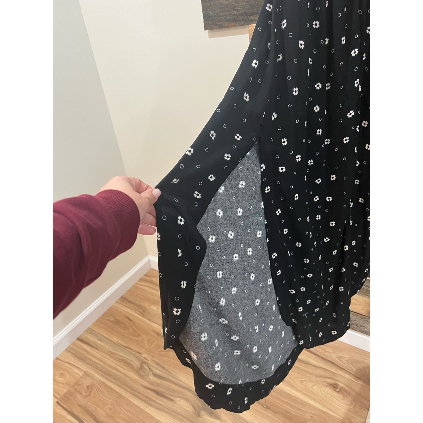 Free People FREE PEOPLE NWT Nora midi dress in black/red Size S Size S / US 4 / IT 40 - 11 Thumbnail