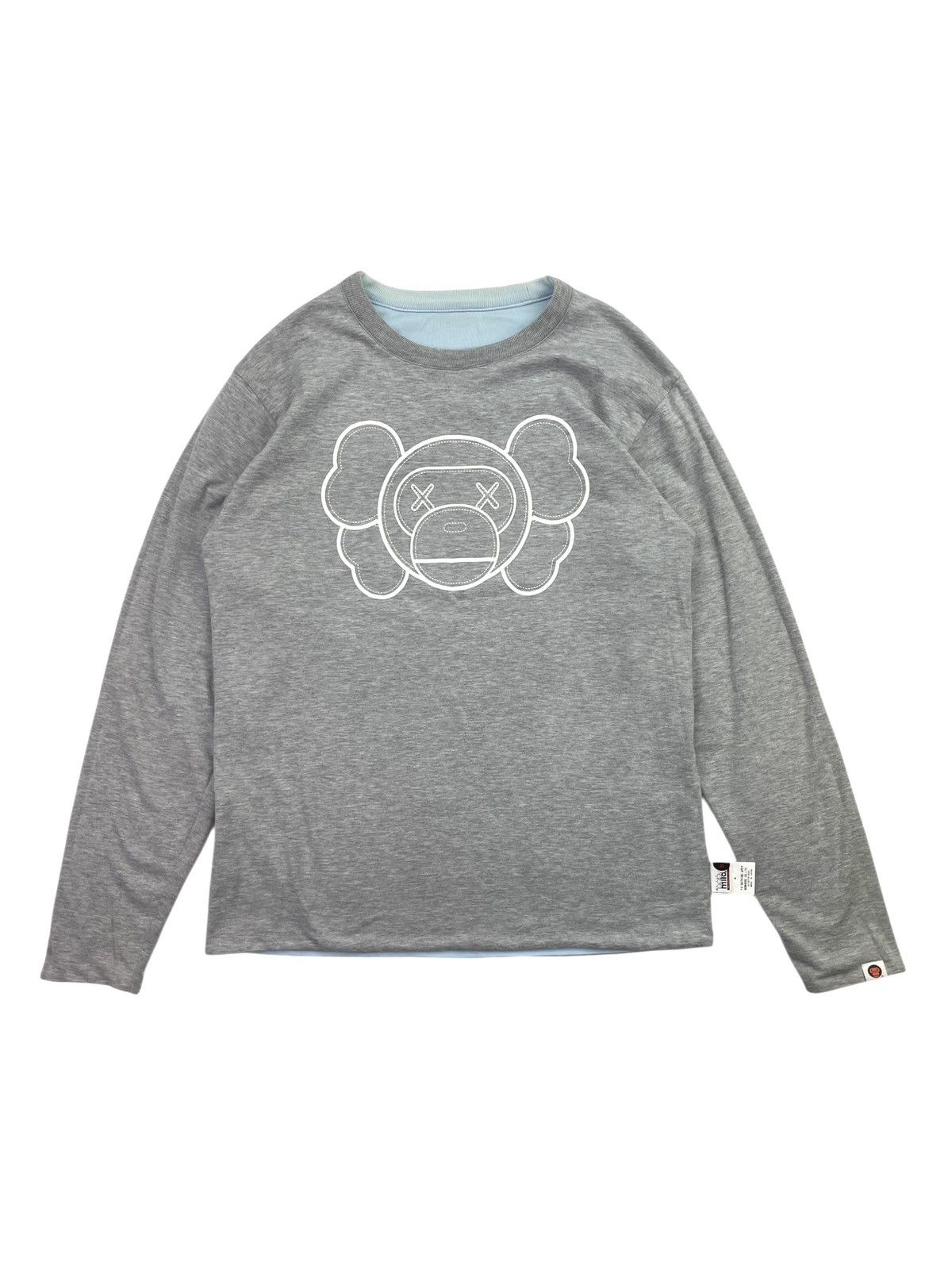 Bape × Kaws Baby Milo Reversible Longsleeve T Shirt Size US M / EU 48-50 / 2 - 2 Thumbnail