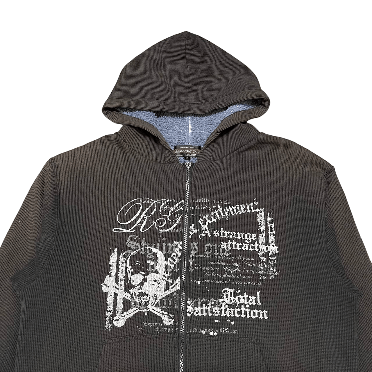 Japanese Brand Vintage Beaumont Carr Skull Zip Up Hoodie Jacket Size US L / EU 52-54 / 3 - 2 Thumbnail