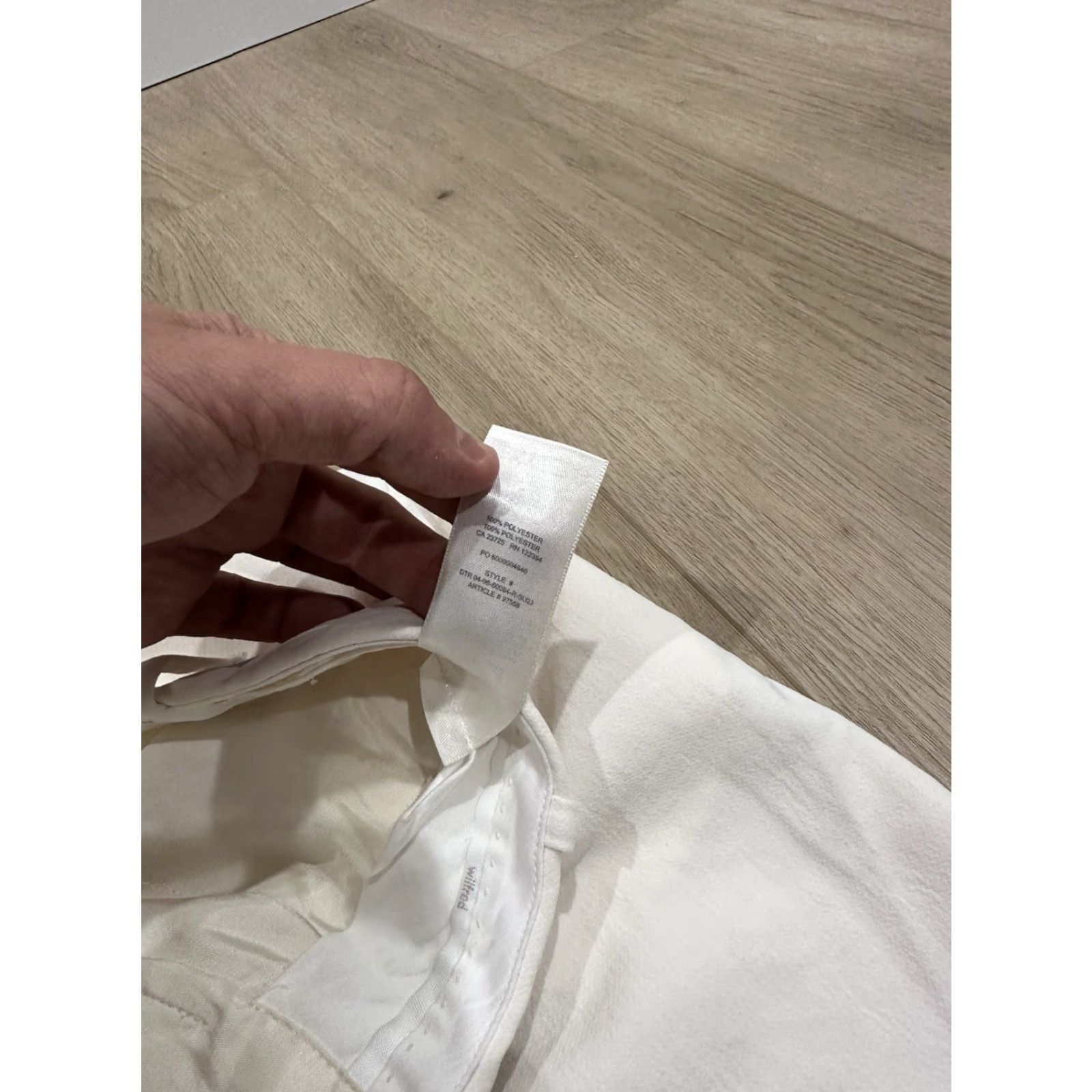 Vintage VINTAGE Wilfred Aritzia Jeans Boyfriend Size 0 White Ivory Low Rise Effortless Pant Womens Size 25" / US 0 / IT 36 - 7 Thumbnail