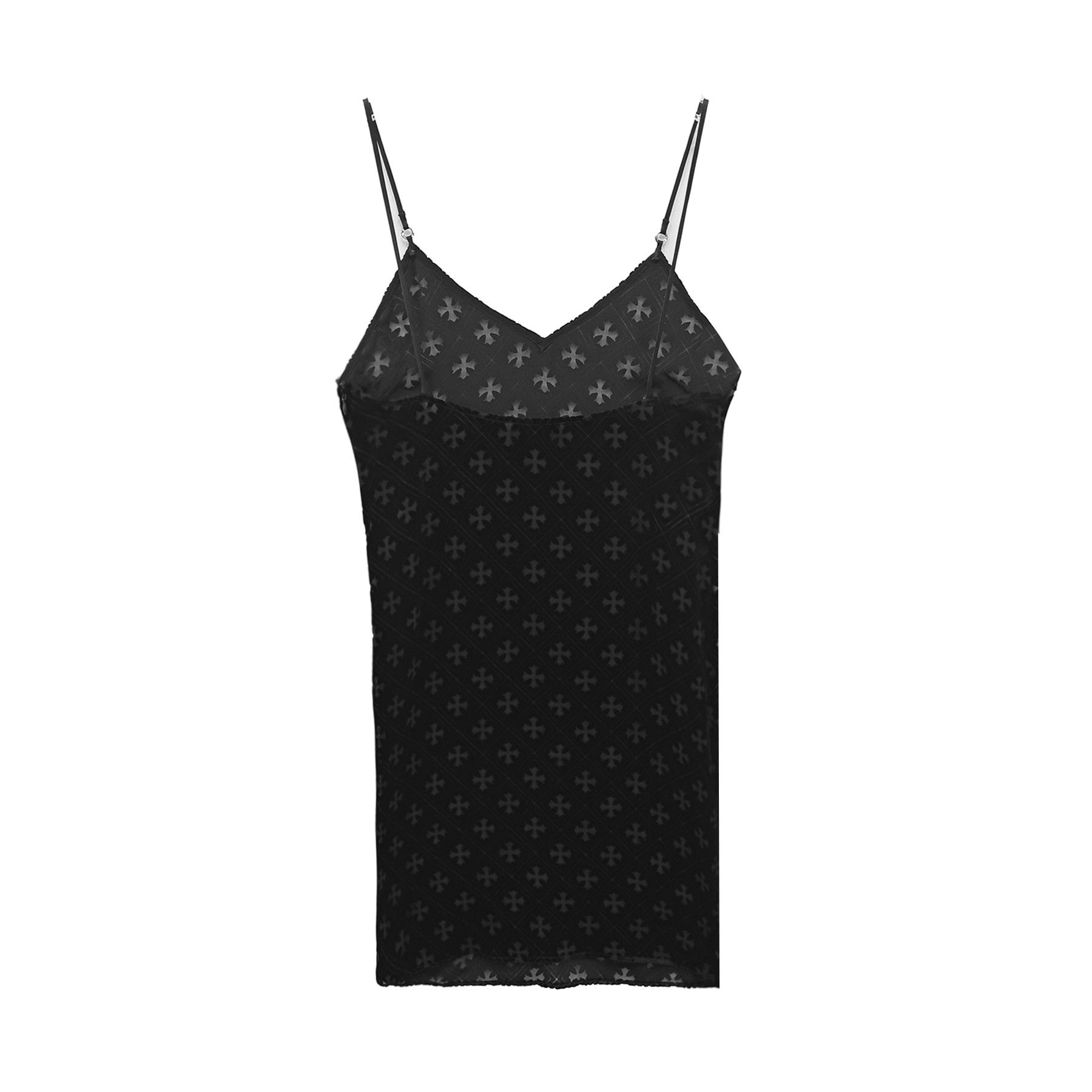Chrome Hearts Chrome Hearts Velvet Black Hollow Cross Tank Top Size XS / US 0-2 / IT 36-38 - 2 Thumbnail