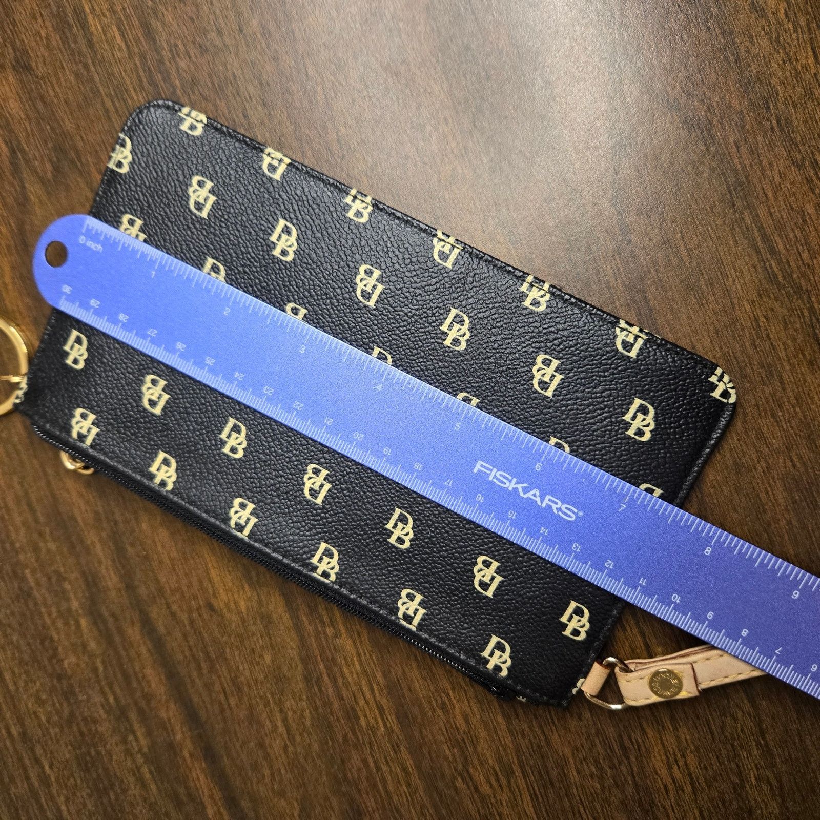 Dooney & Bourke Dooney Bourke Signature DB Monogram Wristlet Pouch Leather Size ONE SIZE - 10 Thumbnail