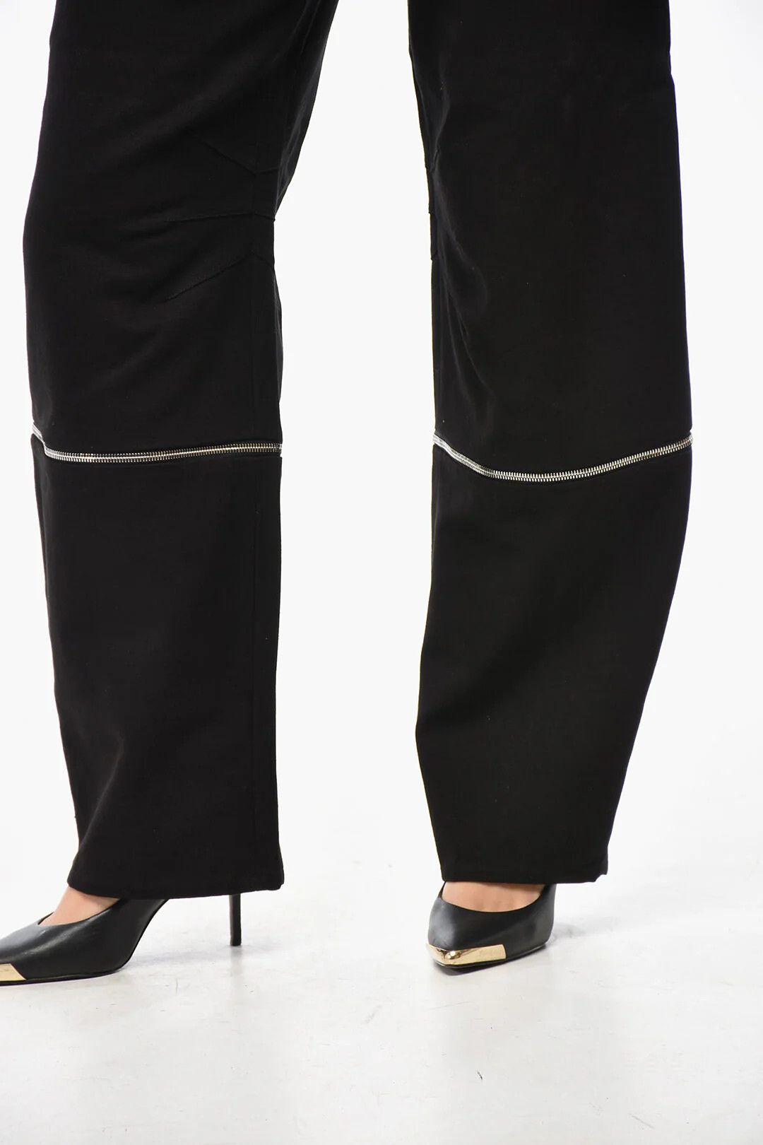 Moncler og1mm0426 Modular High-Waist Cotton Pant in Black Size 27" / US 4 / IT 40 - 3 Thumbnail