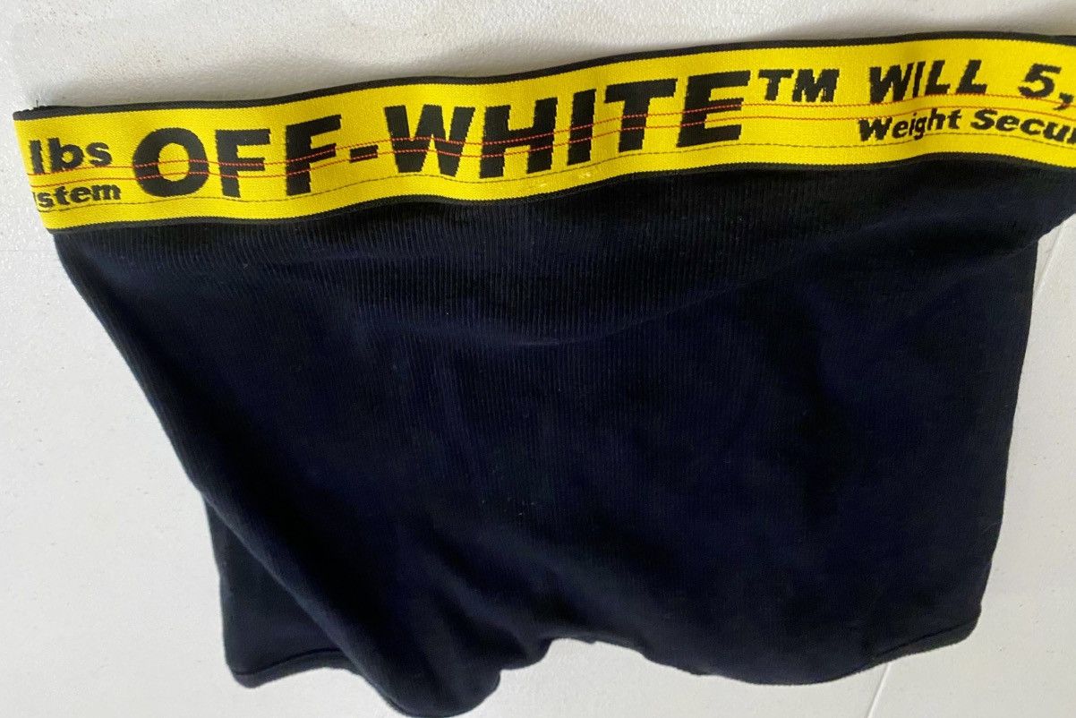 Off-White Off-White Industrial Tape Black Stretch Cotton Boxers S Size 30 - 6 Thumbnail