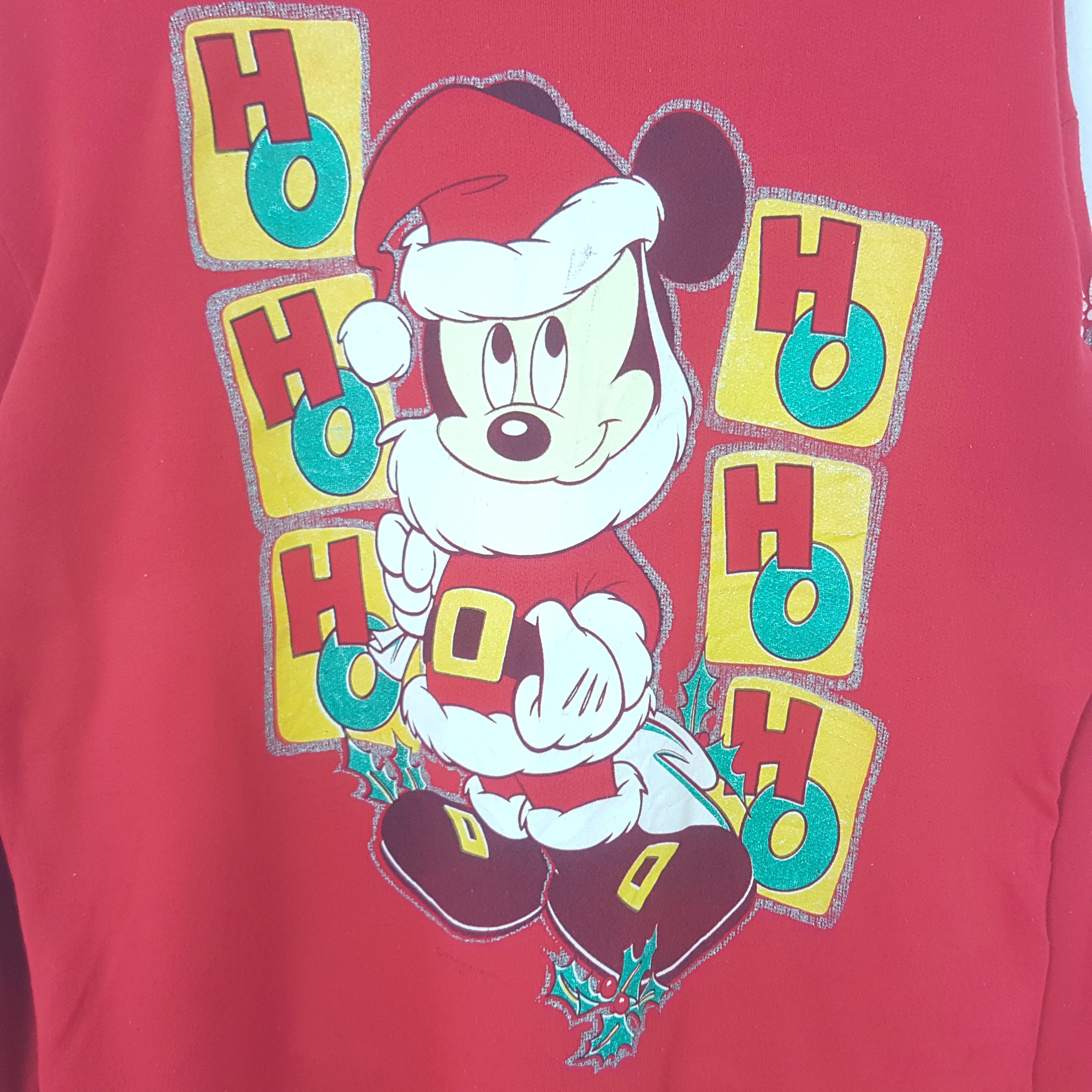 Vintage Mickey Mouse Disney Christmas Art Sweatshirt RR5