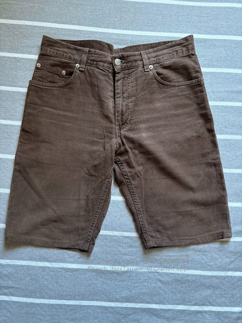Helmut Lang HELMUT LANG Brown corduroy 5 bag shorts Size US 31 - 1 Thumbnail