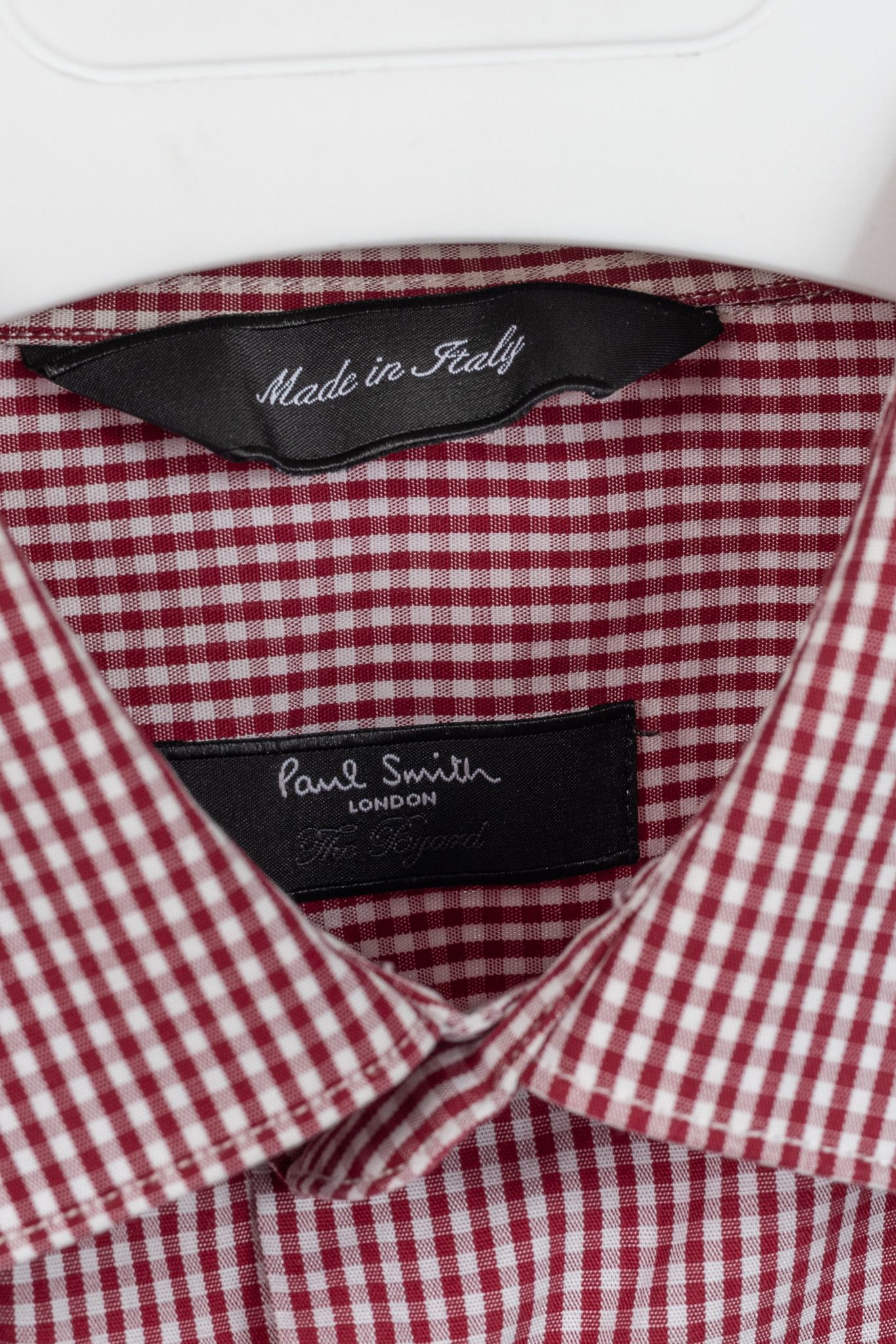 Paul Smith Paul Smith Byard Red & White Gingham Poplin Buttoned Shirt Size US L / EU 52-54 / 3 - 4 Thumbnail