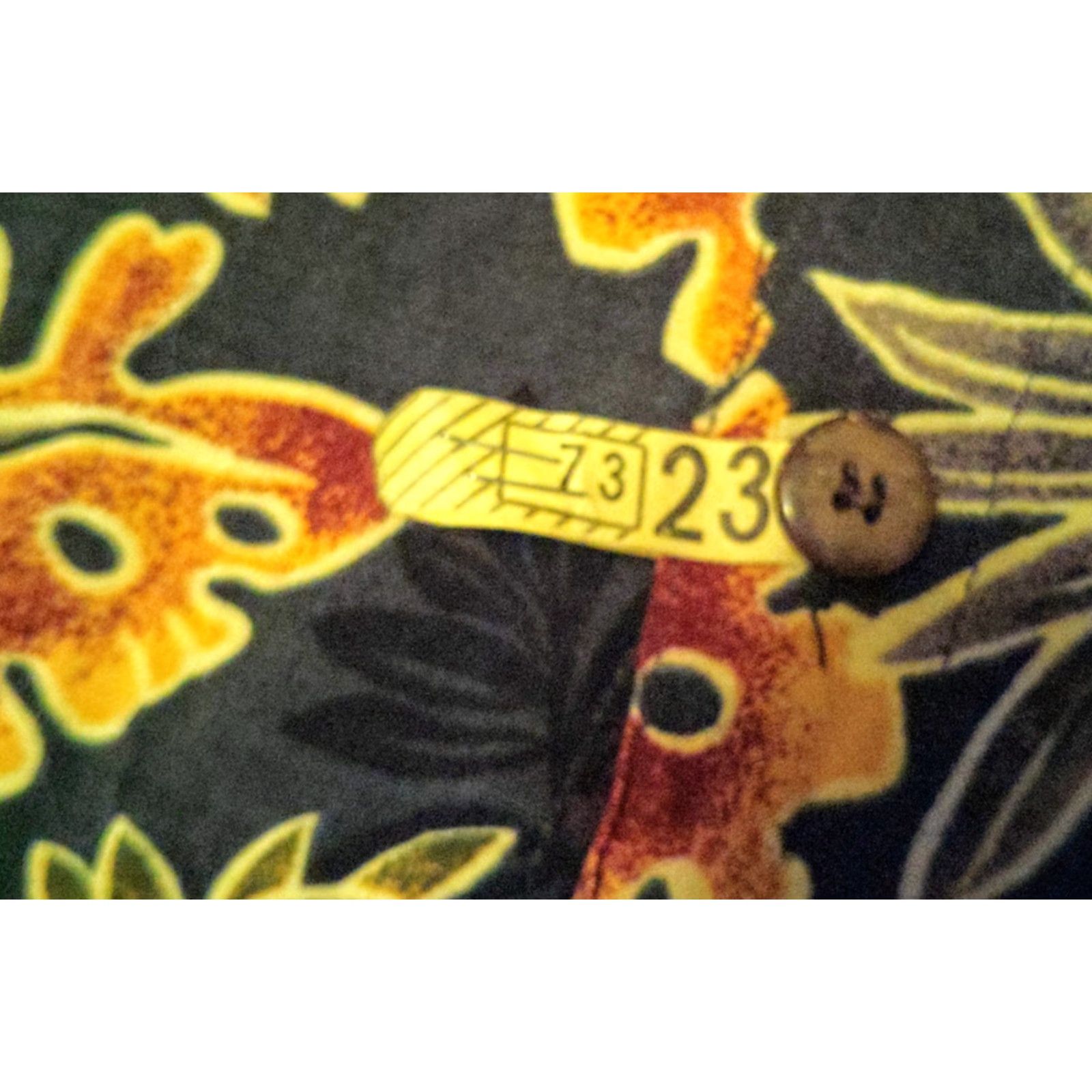 Vintage Pineapple Moon Hawaiian Shirt Men XL Black Floral Short Sleeve Button-Up Size US XL / EU 56 / 4 - 5 Thumbnail