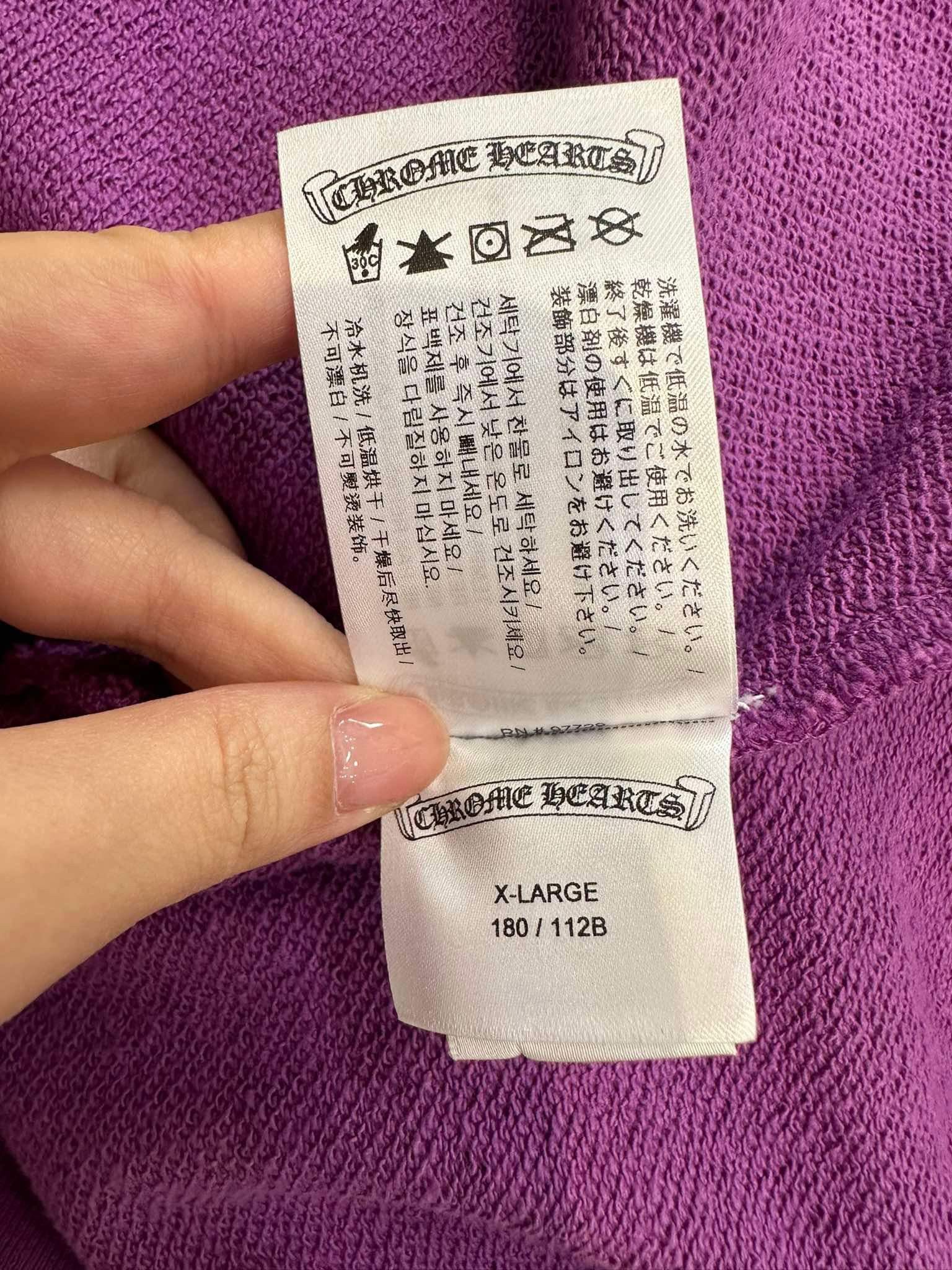 Chrome Hearts CHROME HEARTS Matty Boy I Want More Not Less Sweater PURPLE Size US XL / EU 56 / 4 - 14 Thumbnail