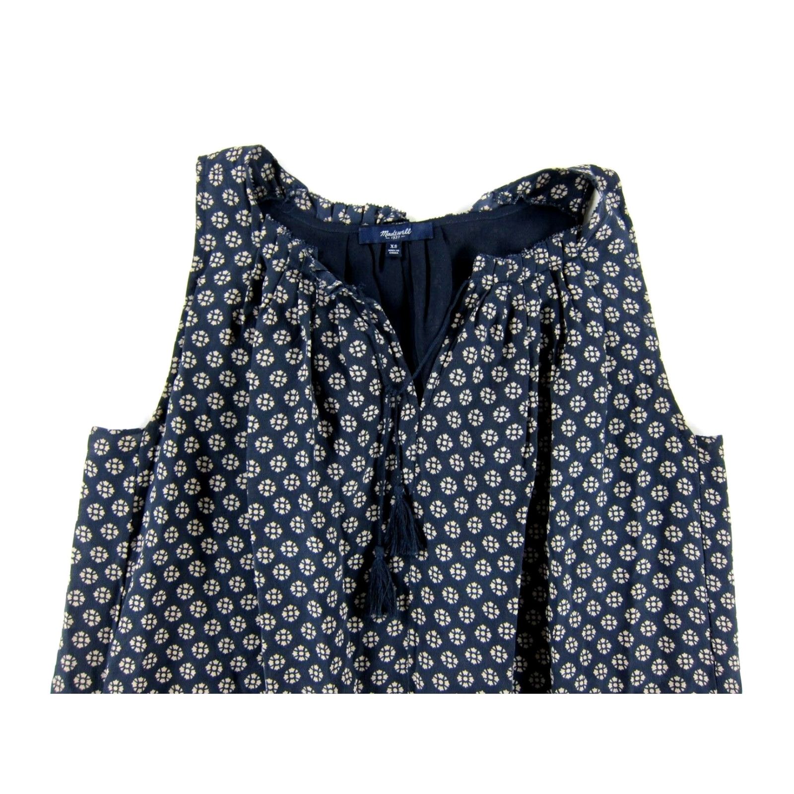 Madewell Madewell Silk Blue Sleeveless Pocket Tunic Shift Shirt Tank Dress XS Size XS / US 0-2 / IT 36-38 - 4 Thumbnail