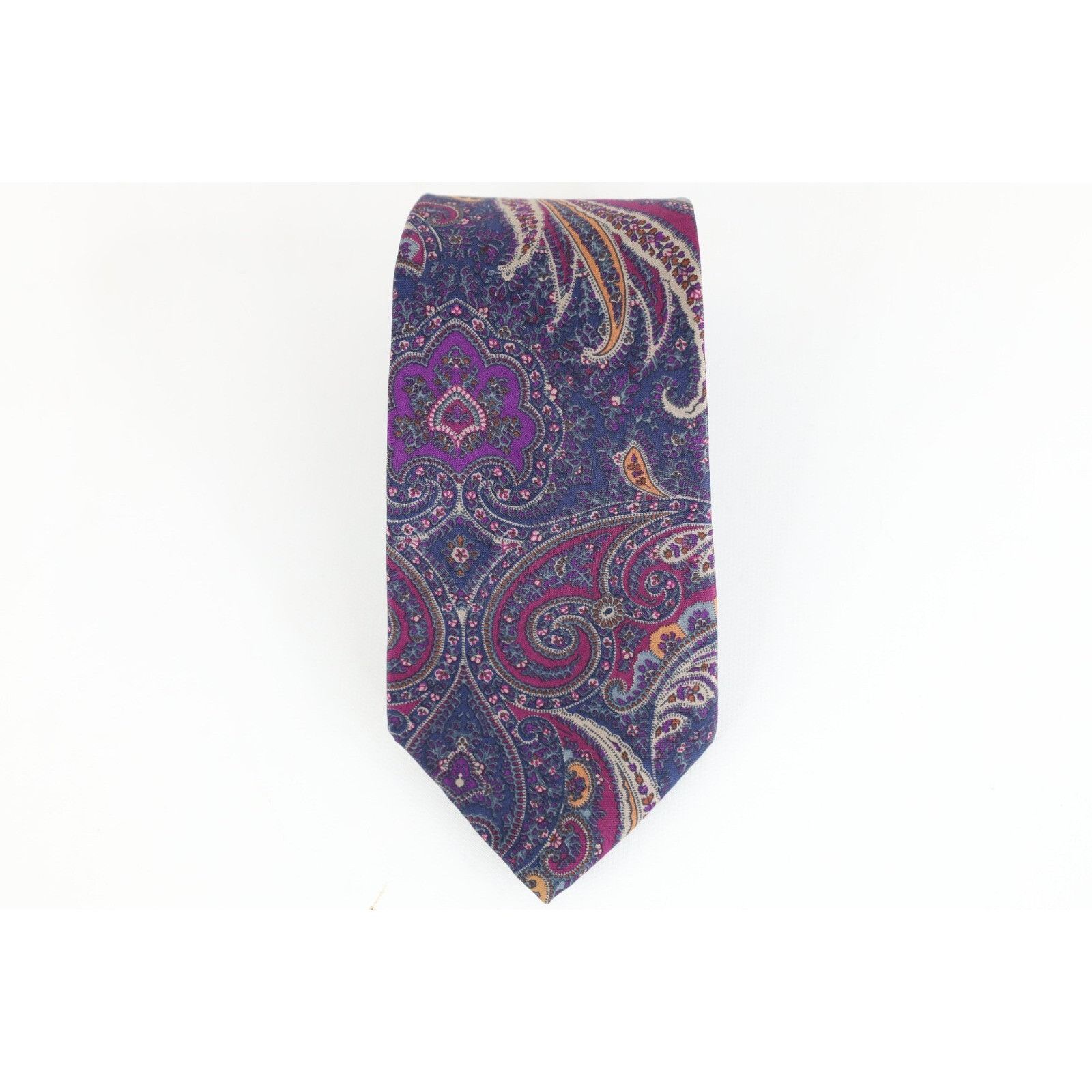 Christian Dior Monsieur Vintage 90s Christian Dior Rainbow Silk Paisley Wedding Tie Size ONE SIZE - 1 Thumbnail