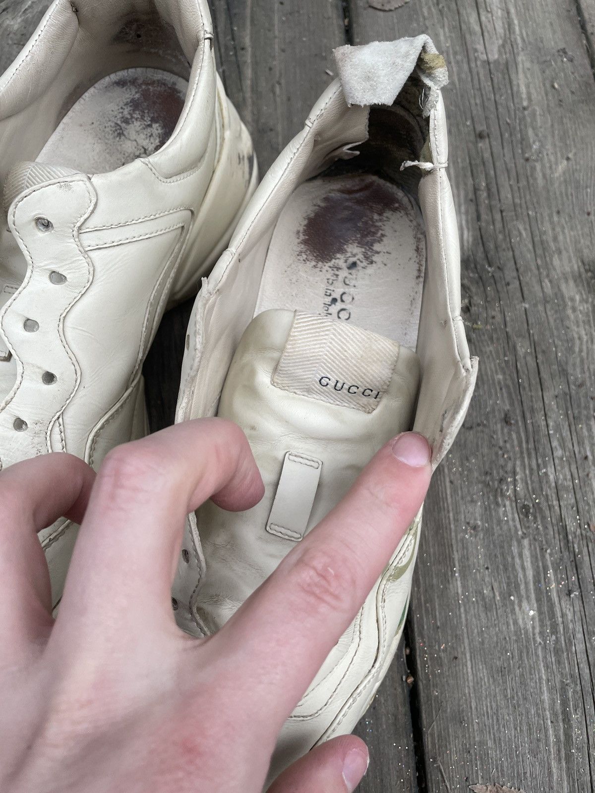 Gucci Gucci white and gray sneakers size 37 Size US 7 / IT 37 - 5 Thumbnail