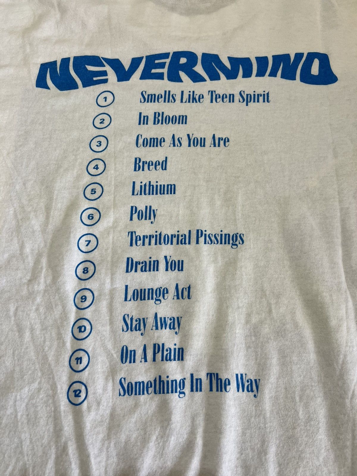Band Tees × Nirvana × Vintage Vintage 90s Nirvana Nevermind Tee Size US M / EU 48-50 / 2 - 4 Thumbnail