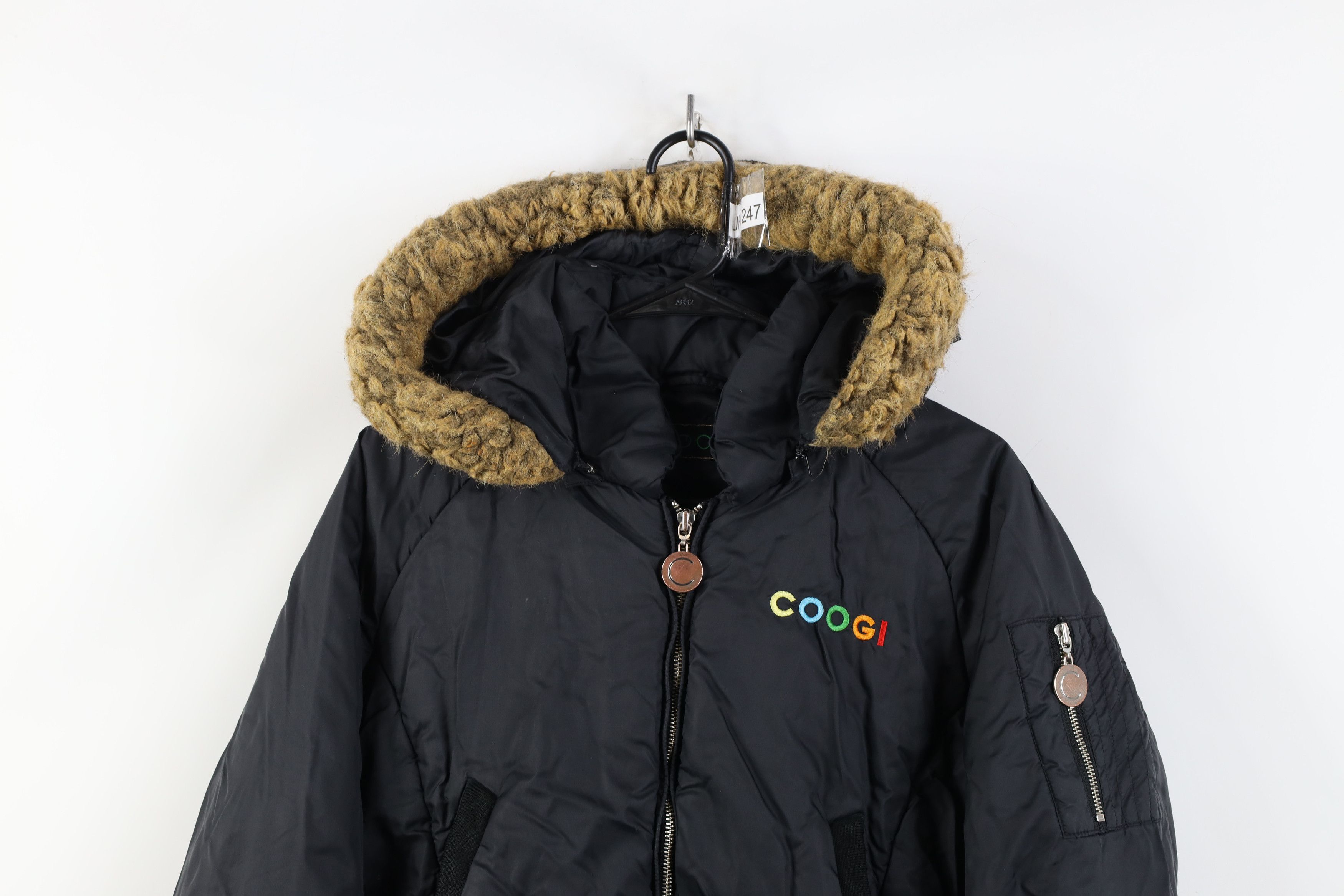 Vintage Vintage 90s Y2K Coogi Cropped Rainbow Hooded Puffer Jacket Size XXL / US 16-18 / IT 52-54 - 2 Thumbnail