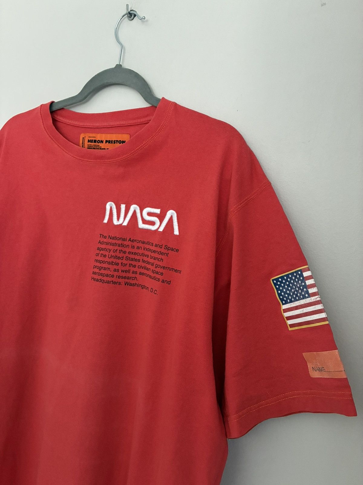 Heron Preston Heron Preston NASA T-shirt streetwear luxury designer army Size US L / EU 52-54 / 3 - 6 Thumbnail
