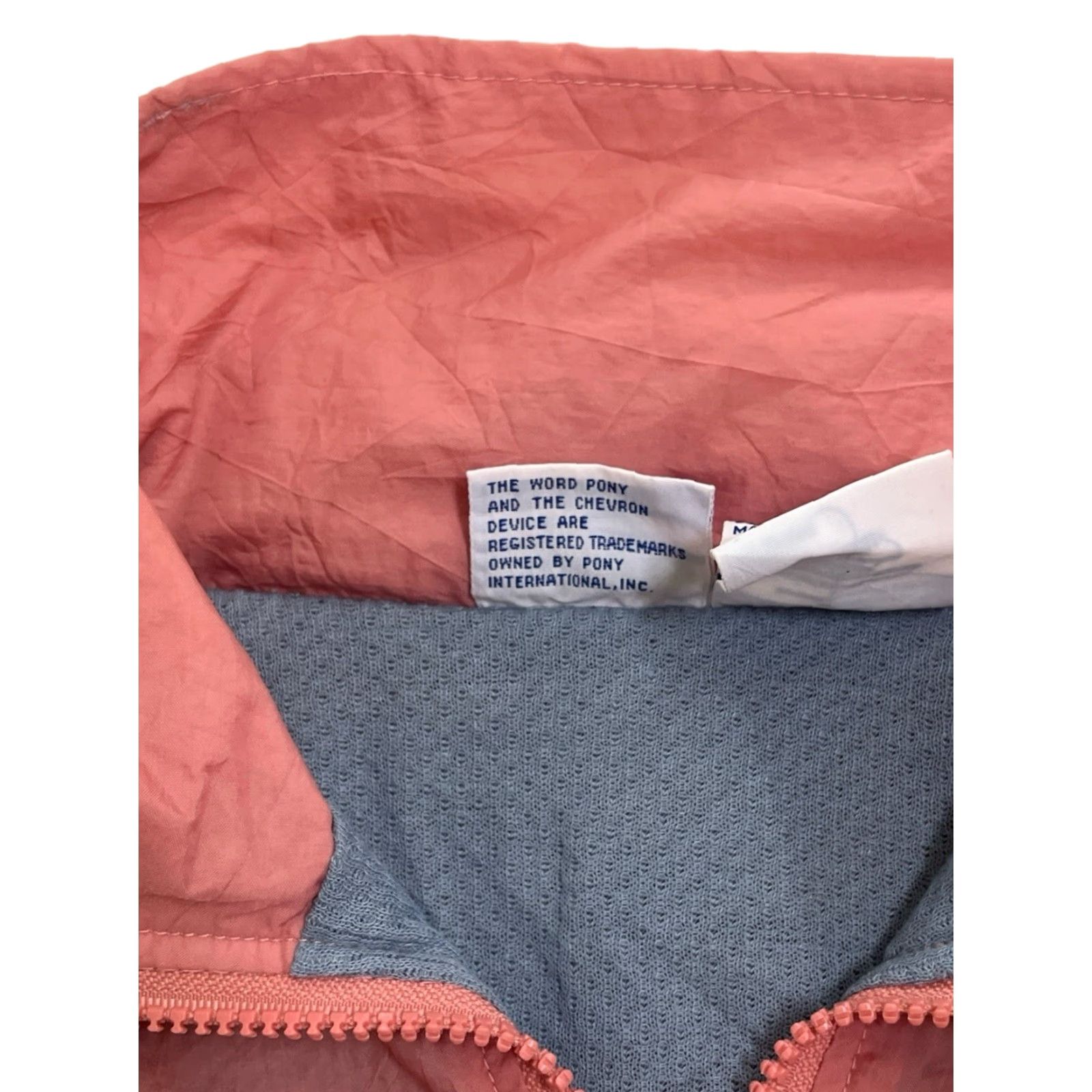 PONY VINTAGE PONY Windbreaker Jacket Womens Small NWT 80s Deadstock Pink Nylon Zip Front Pockets Chevron Logo Womens 80s style? Size S / US 4 / IT 40 - 7 Thumbnail