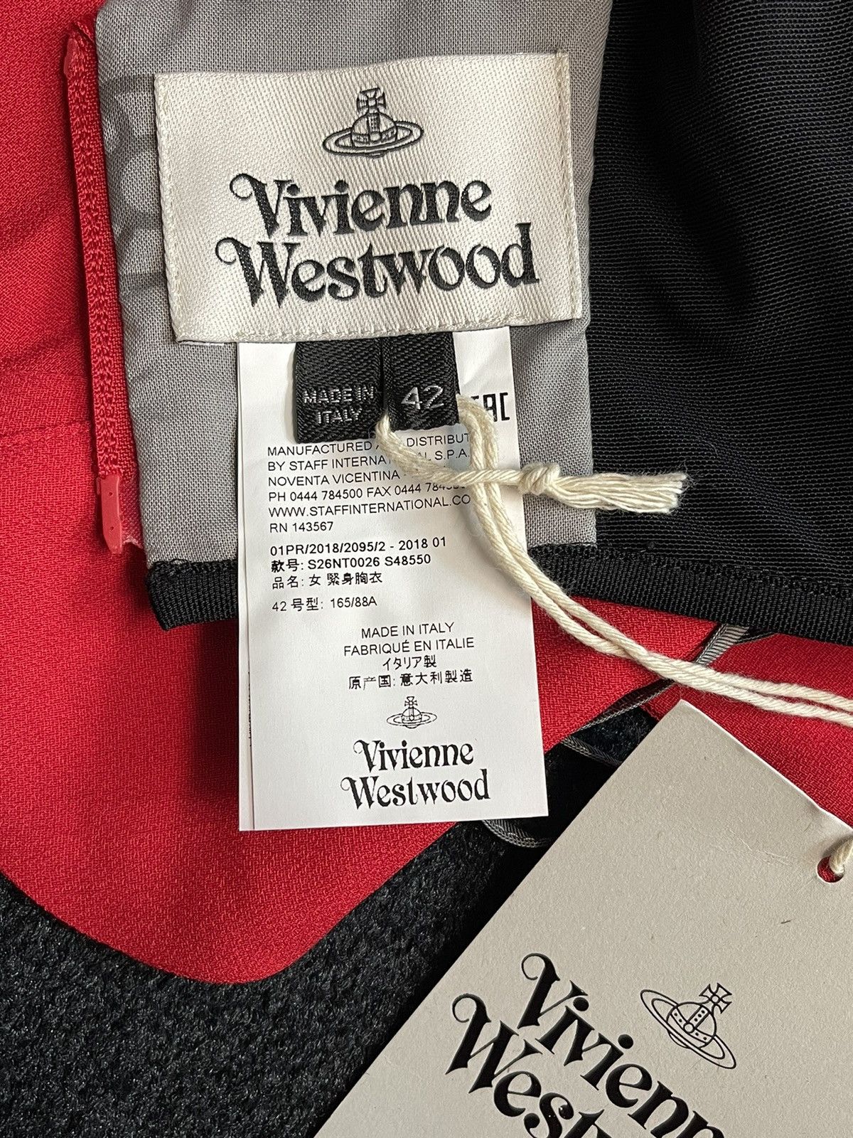 Vivienne Westwood Vivienne Westwood SS18 WILMA CORSET TOP RED NWT IT 42 Size M / US 6-8 / IT 42-44 - 18 Thumbnail