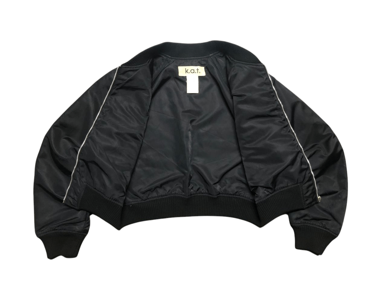 Japanese Brand Vintage k.a.t Cropped Bomber Jacket We Shall Overcome Skull Size M / US 6-8 / IT 42-44 - 3 Thumbnail