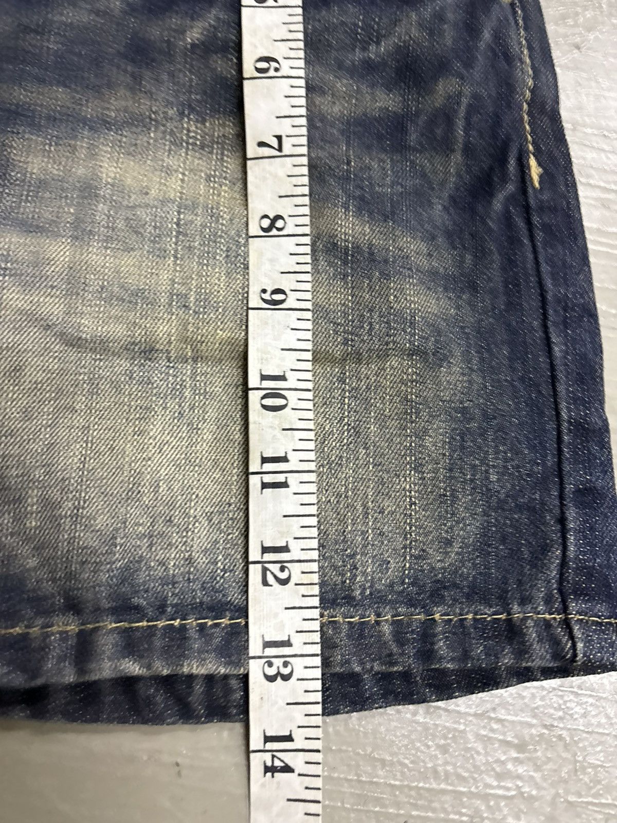 Hysteric Glamour Y2K Glamour Vintage Sexy Faux Fur Denim Super Mini Shorts Size 30" / US 8 / IT 44 - 13 Thumbnail