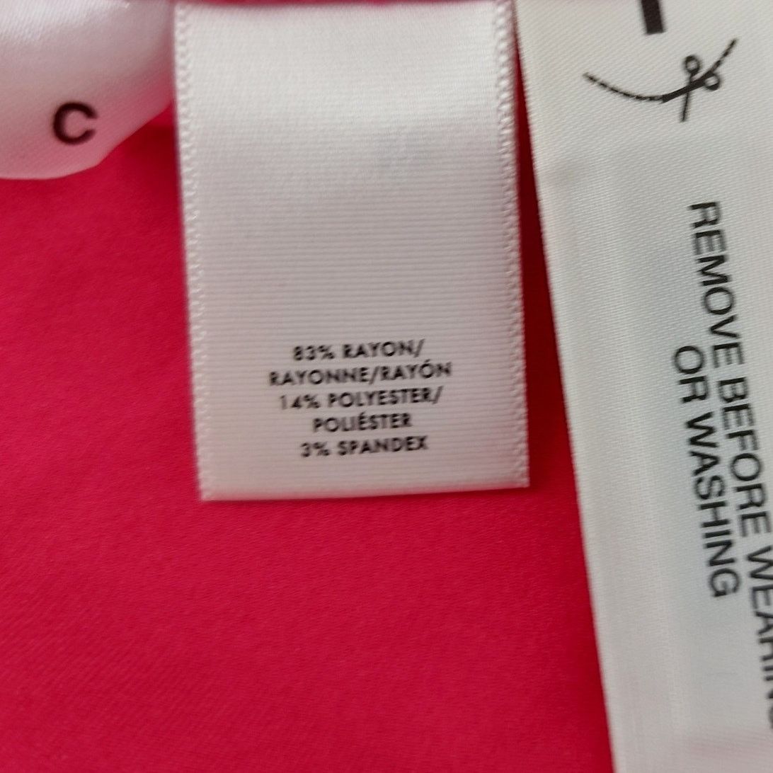 Ann Taylor Ann Taylor Pink Dress Sz 10 Pockets Summer Fit & Flare Glam Size L / US 10 / IT 46 - 4 Thumbnail