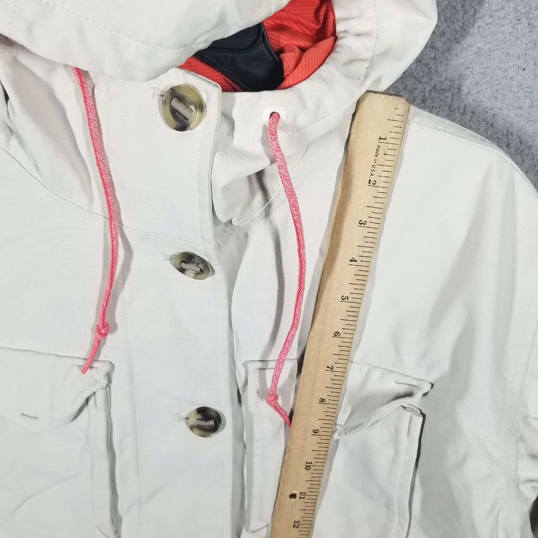 Mountain Hardwear Mountain Hardwear Parka Jacket Womens Medium White Hooded Lined Pockets Outdoor Size M / US 6-8 / IT 42-44 - 4 Thumbnail