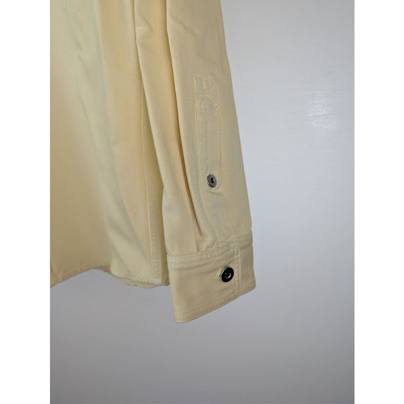 Bottega Veneta o1rshd1 Washed Coloured Denim Shirt in Banana Size US M / EU 48-50 / 2 - 6 Thumbnail