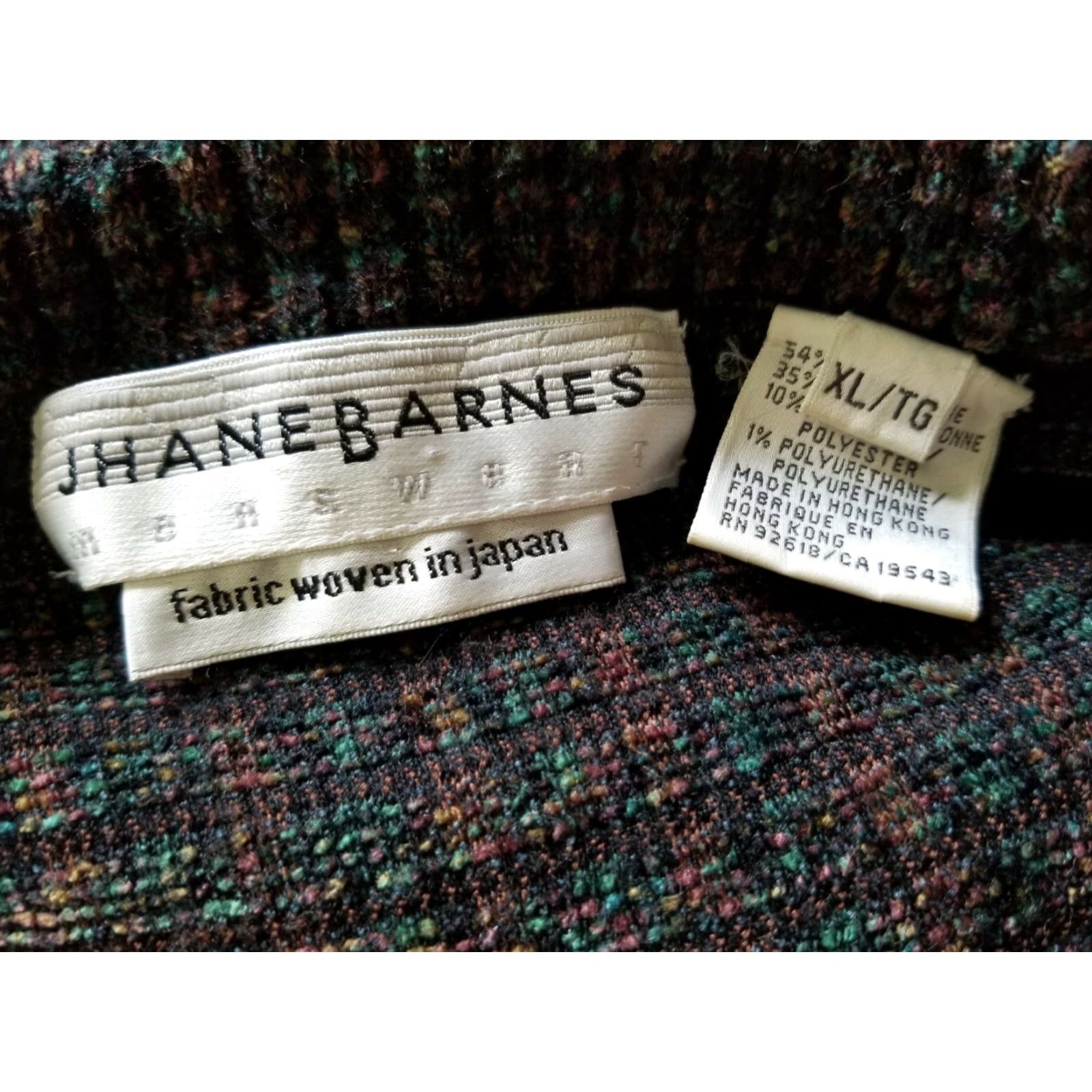 Vintage VINTAGE Jhane Barnes Fractal Tetris Japan Wool Knit Men XL Jumper Sweater Pullover Size XL / US 12-14 / IT 48-50 - 2 Thumbnail