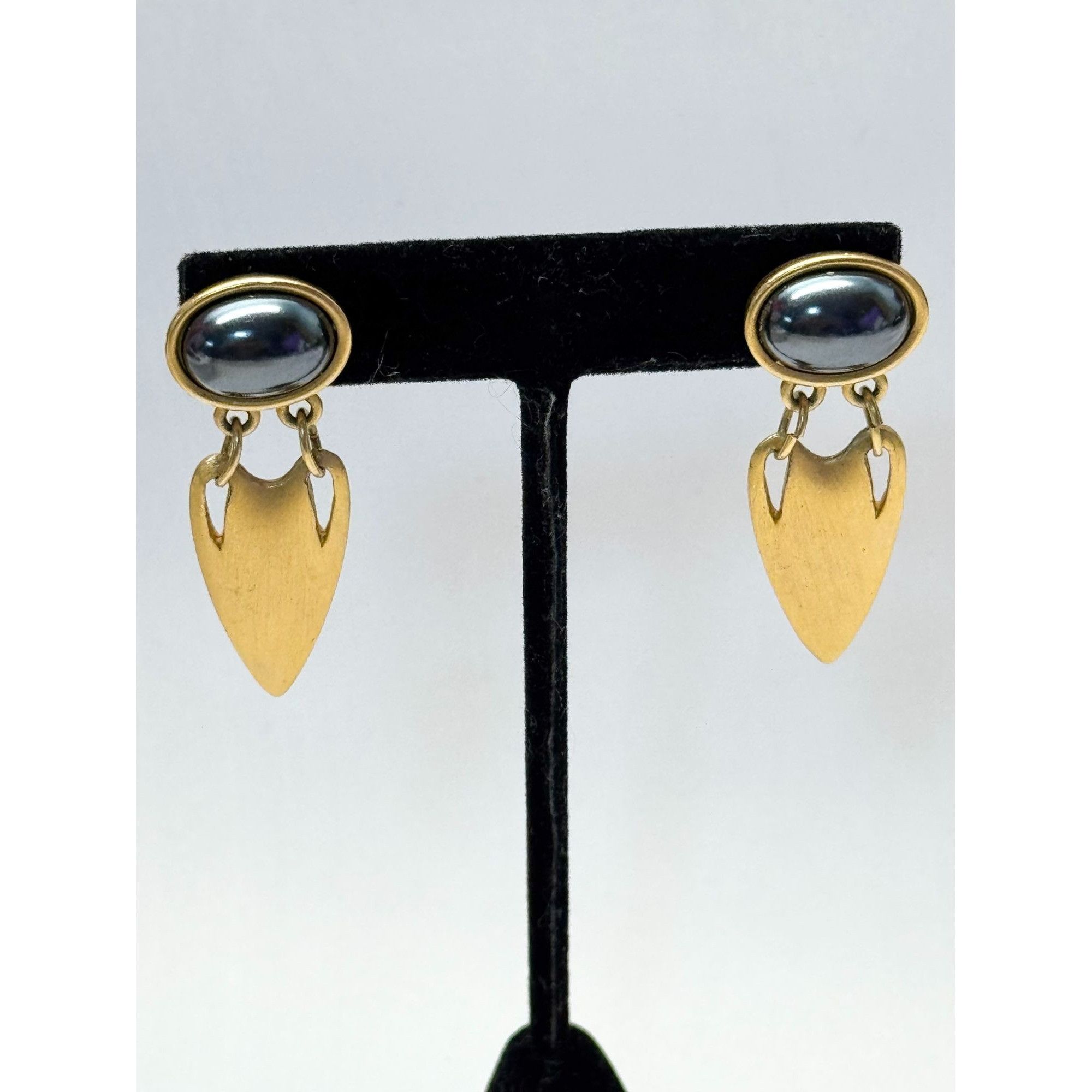 Vintage Marvella vintage gold drop earrings Size ONE SIZE - 3 Thumbnail