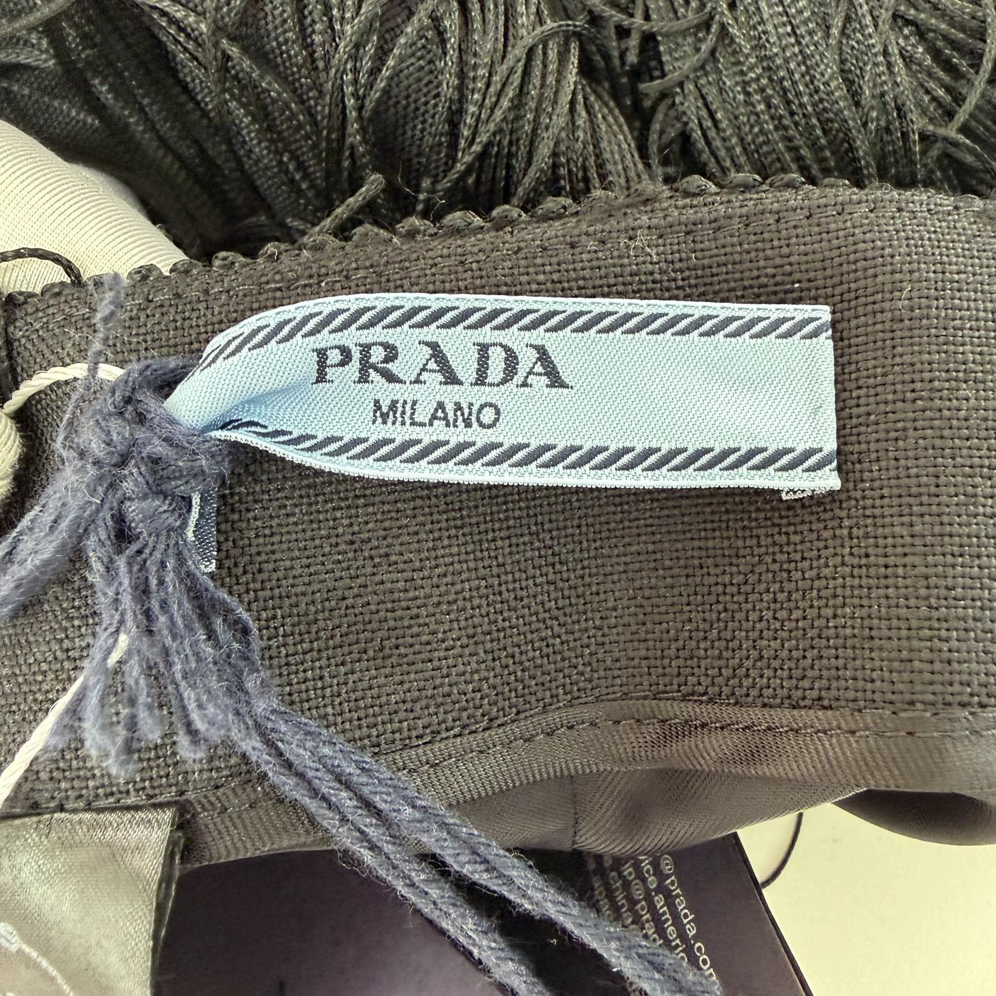 Prada Prada black tassel skirt 42 new with tags Size 28" / US 6 / IT 42 - 7 Thumbnail