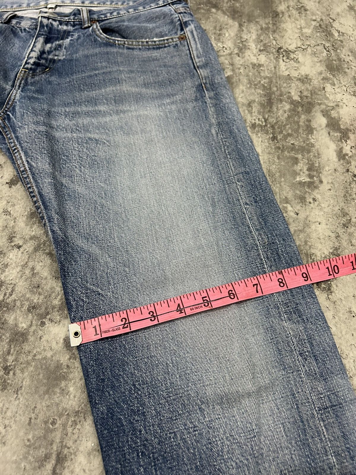 Japanese Brand HBNS Japan Selvedge Distressed Jeans Size US 34 / EU 50 - 20 Thumbnail