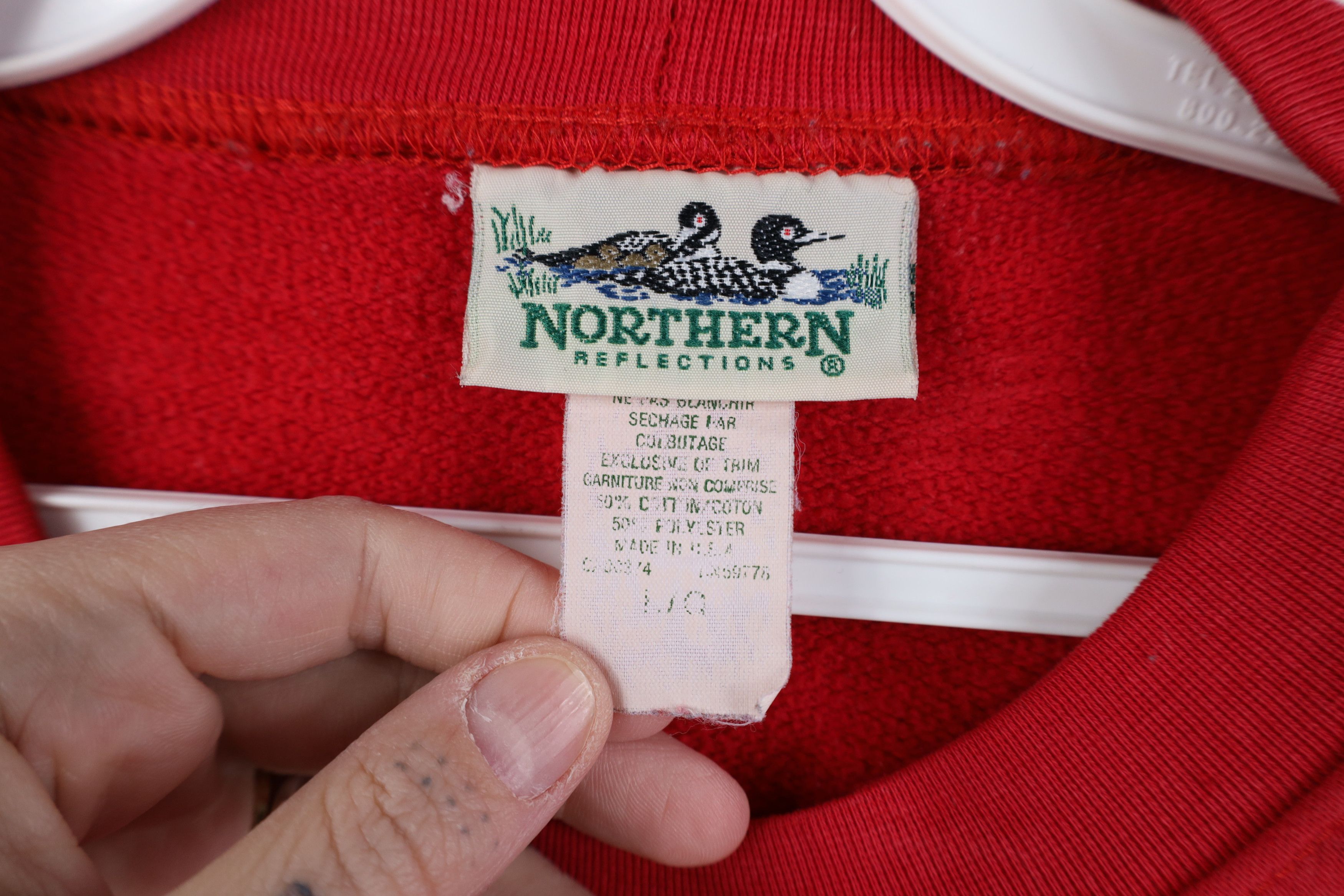 Vintage Vintage 90s Streetwear Winter Mountains Nature Sweatshirt Size L / US 10 / IT 46 - 9 Thumbnail