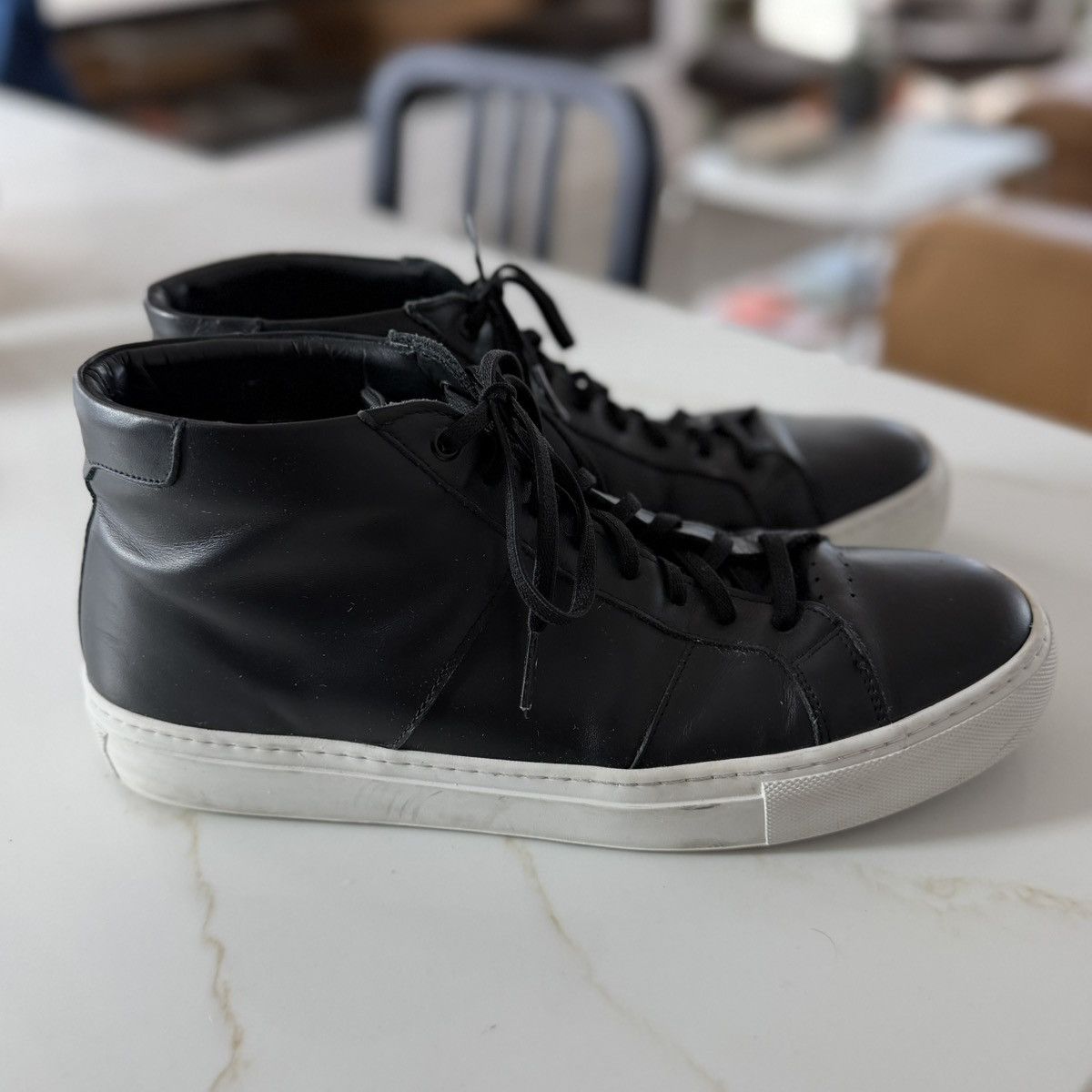 Greats Greats Leather High-Tops with elastic laces Size US 11.5 / EU 44-45 - 3 Thumbnail