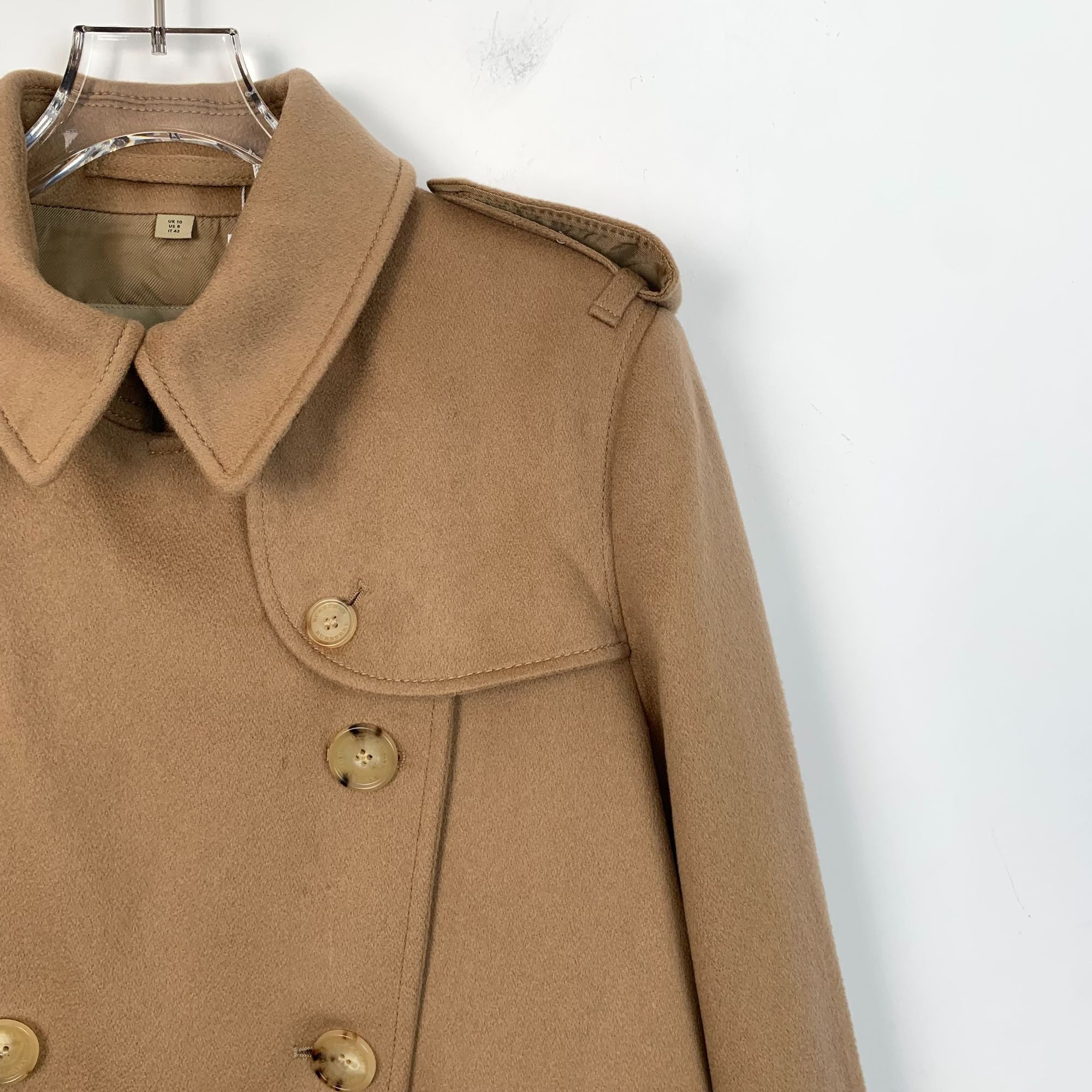 Burberry Burberry Womens Double-Breasted Wool & Cashmere Trench Coat Size M / US 6-8 / IT 42-44 - 3 Thumbnail