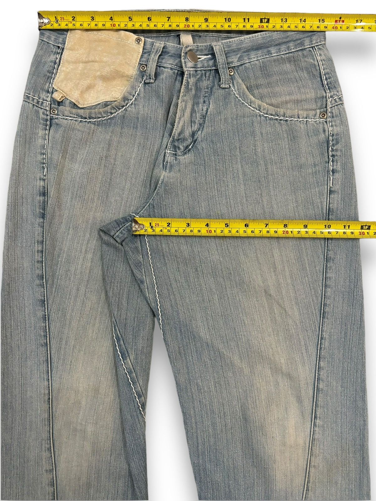 Blue Blue Japan Vintage Japanese Brand Rusty Blue Wash Loose Fit Jeans Size US 30 / EU 46 - 15 Thumbnail