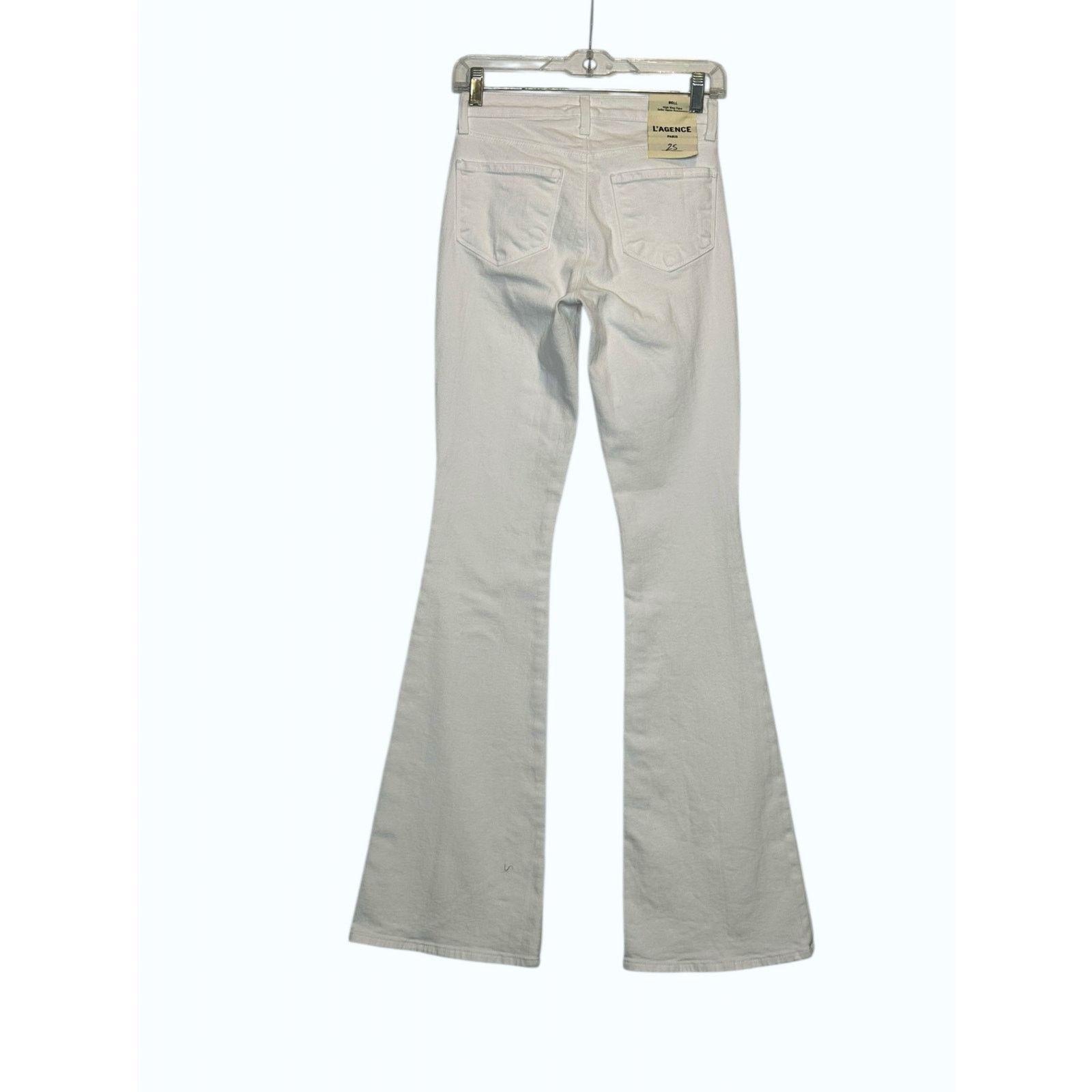 L'AGENCE L'Agence White Bell High Rise Flare Jeans size 25 - 2 Size 26" / US 2 / IT 38 - 8 Thumbnail