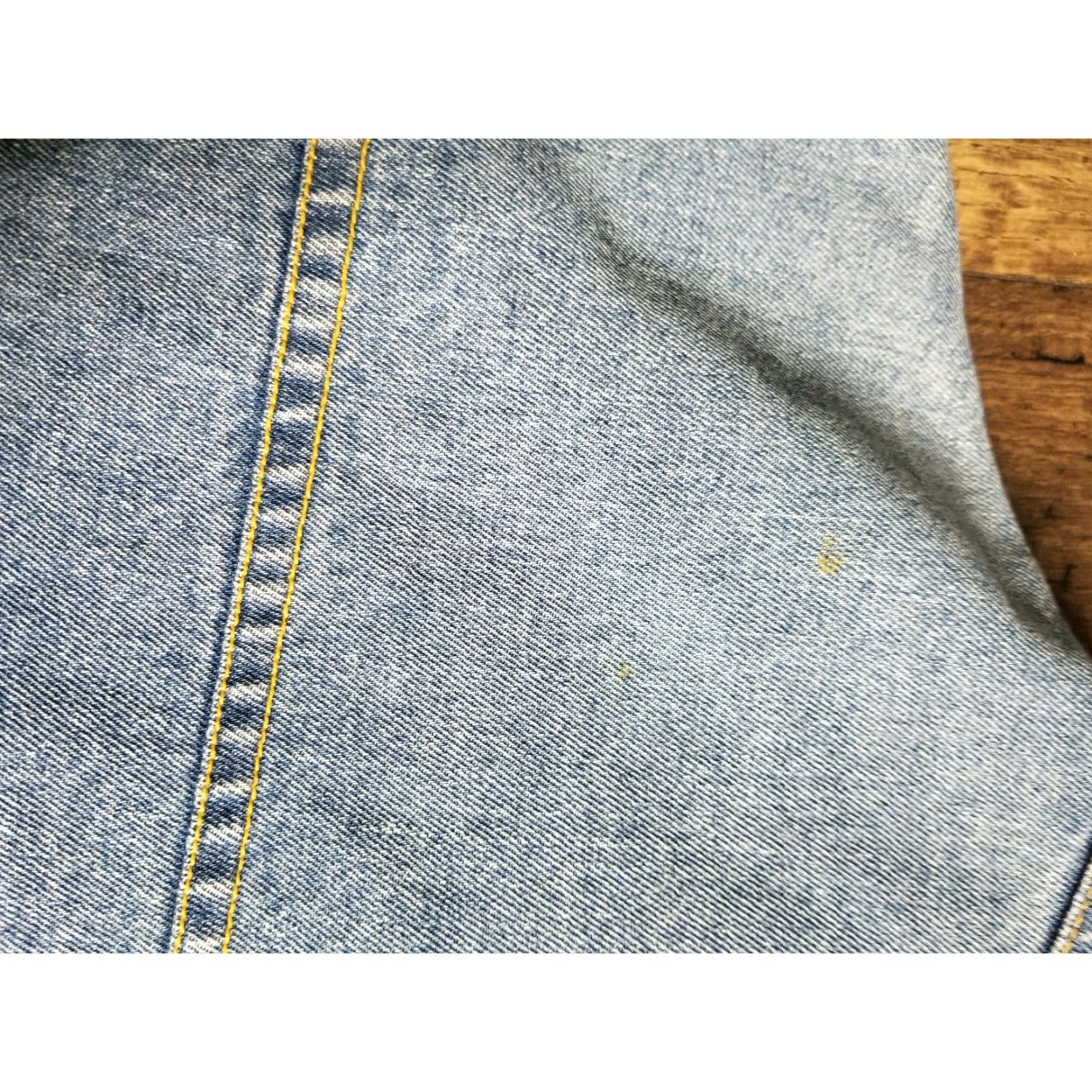Vintage VINTAGE Hammette Sharp Denim Trucker Jacket Mens XL Blue 80s 90s Button Collar Cotton Mix Casual Jacket Size US XL / EU 56 / 4 - 4 Thumbnail
