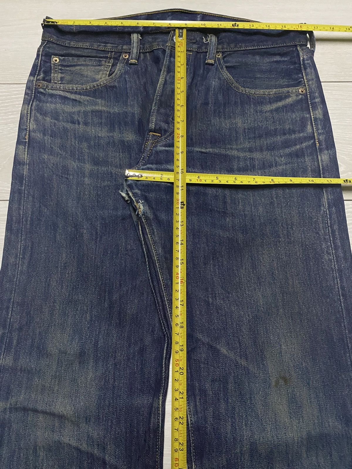 Levi's Vintage Levis 501 Y2K Faded Mud Wash Distressed Jeans Size US 32 / EU 48 - 13 Thumbnail