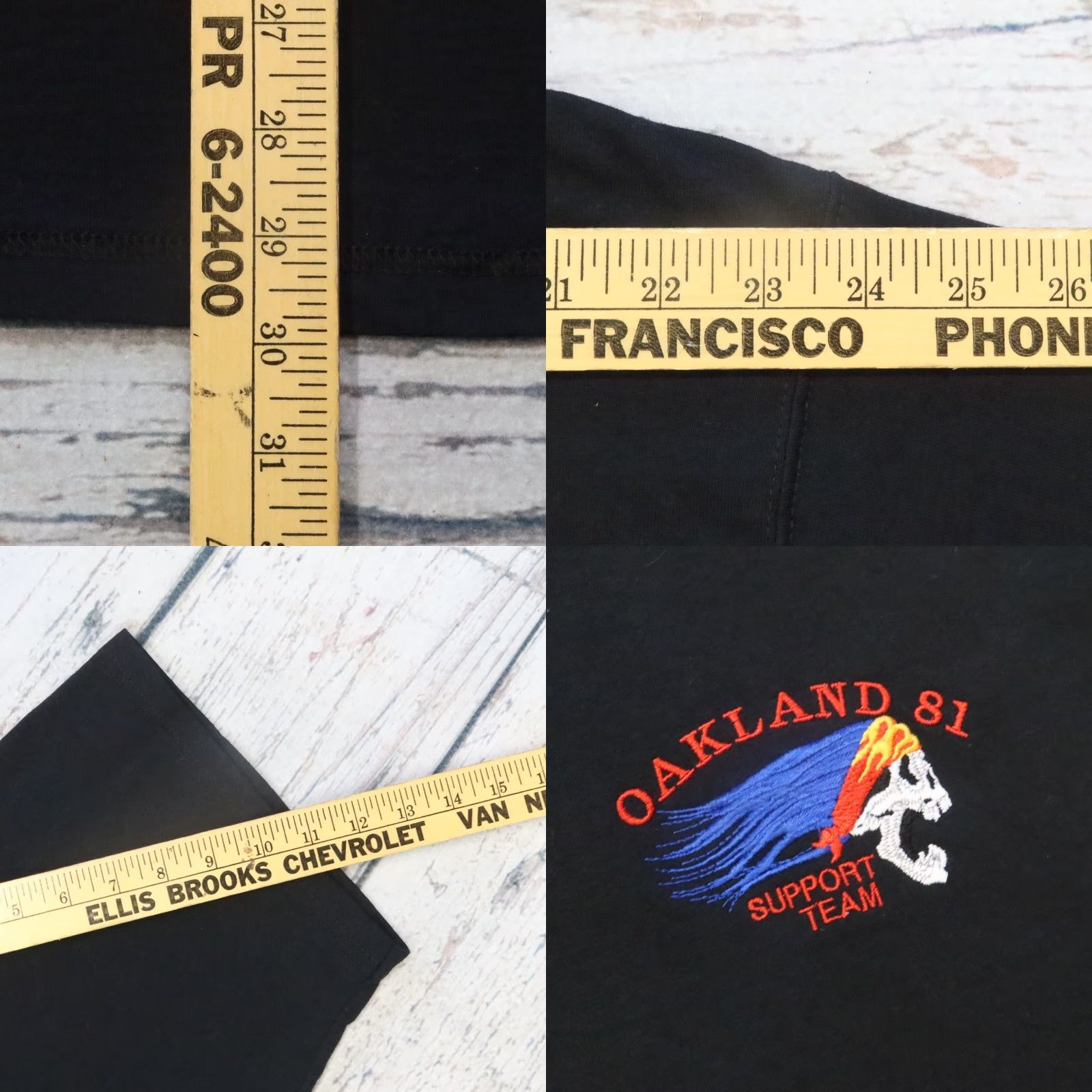 Fruit Of The Loom VINTAGE Hells Angel Support 81 Oakland MC Tshirt Shirt 2XL Black Mens XL Motorcycle Club Size US XL / EU 56 / 4 - 8 Thumbnail