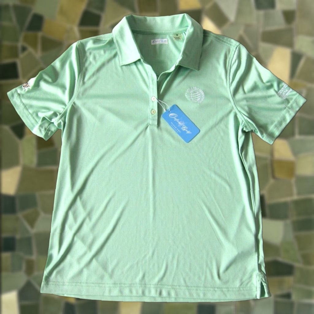 Vintage NWT Oxford Golf Polo Shirt Women M Mint Green World Golf Championships Short Sleeve Blouse Size M / US 6-8 / IT 42-44 - 1 Thumbnail