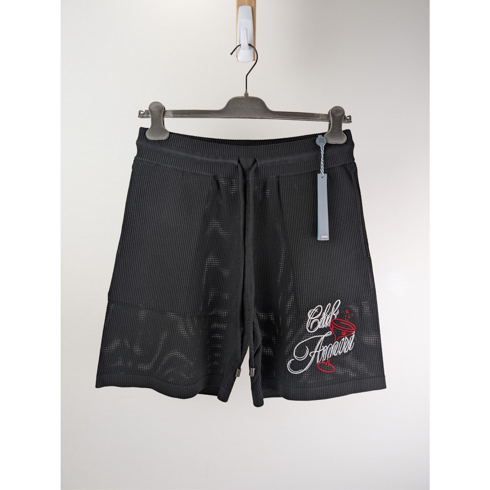 Amiri o1rshd1 Club Amiri Crochet Short Shorts in Black Size US 38 / EU 54 - 2 Thumbnail