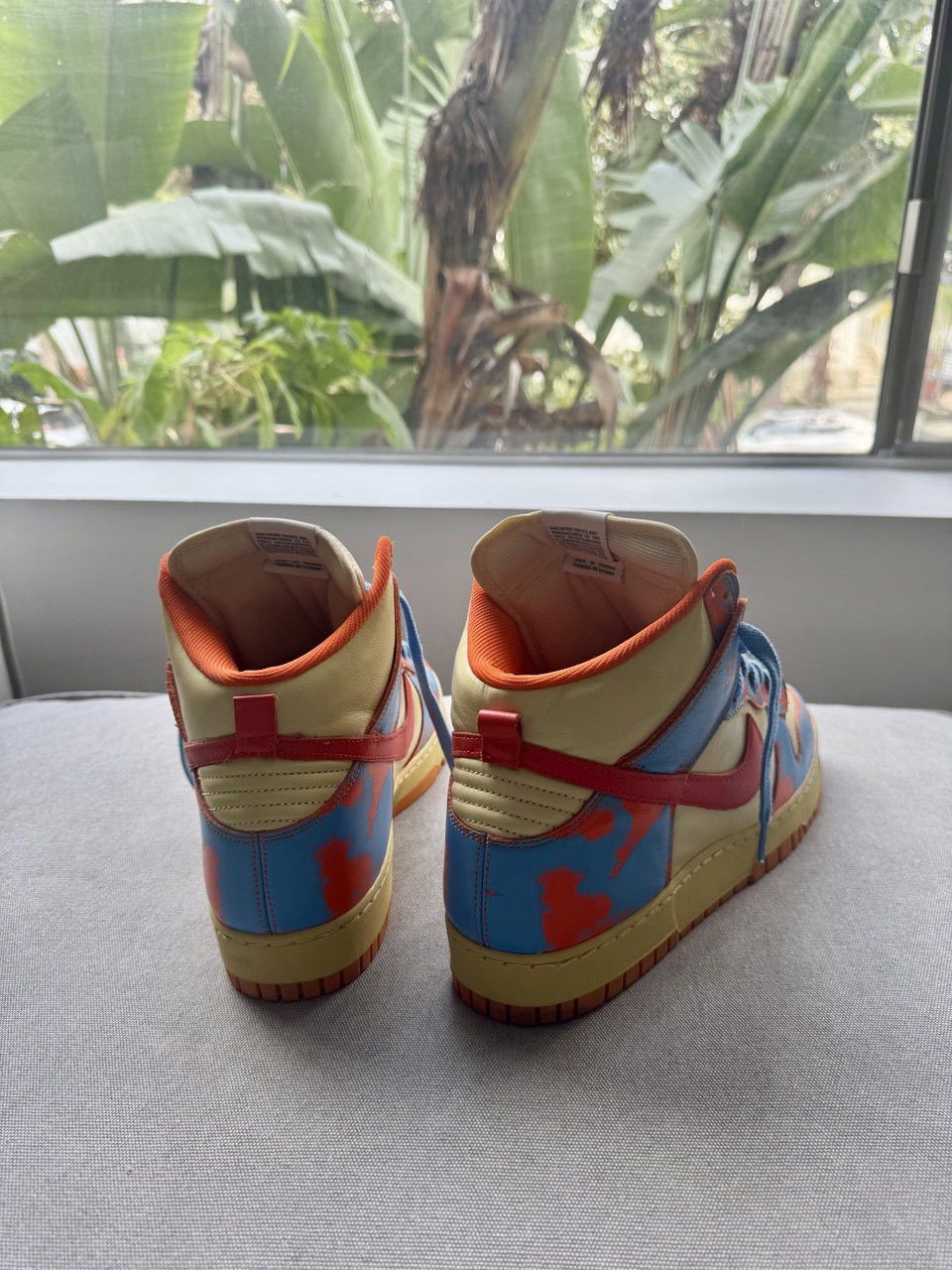 Nike Nike Dunk High 1985 'Orange Acid Wash' Size US 13 / EU 46 - 2 Thumbnail