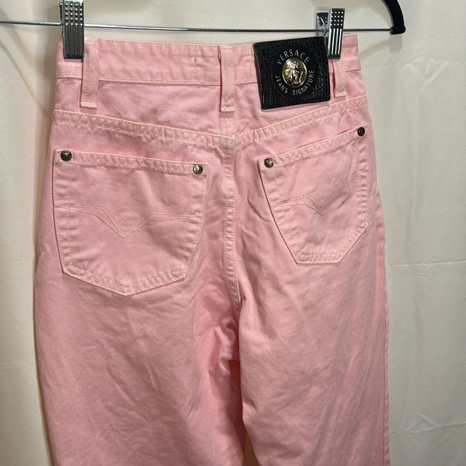 Versace Jeans Couture Versace Jeans High Waisted Skinny Jeans - Pink Size 28 Size 28" / US 6 / IT 42 - 7 Thumbnail