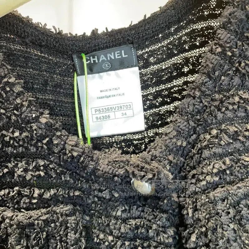 Chanel Chanel Black Knit Dress Size S . Size S / US 4 / IT 40 - 4 Thumbnail