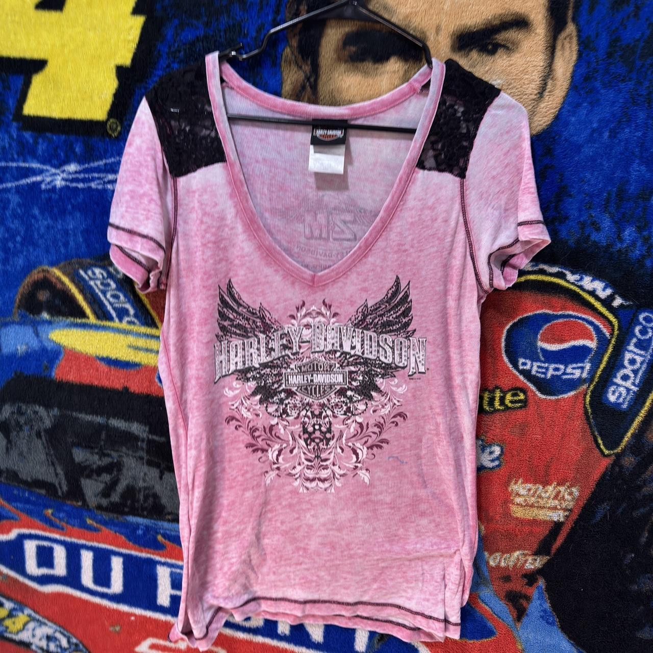 Harley Davidson Harley Davidson pink and black shirt Size XL / US 12-14 / IT 48-50 - 1 Thumbnail
