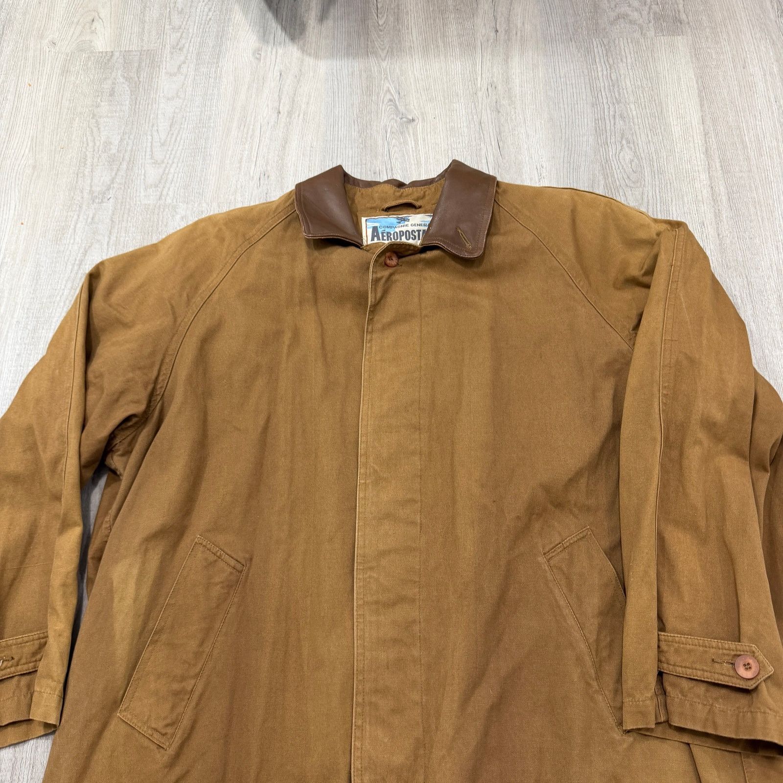 Aeropostale Vintage Aeropostale Chore Long Coat Extra Small Tan 80s Size US XS / EU 42 / 0 - 2 Thumbnail