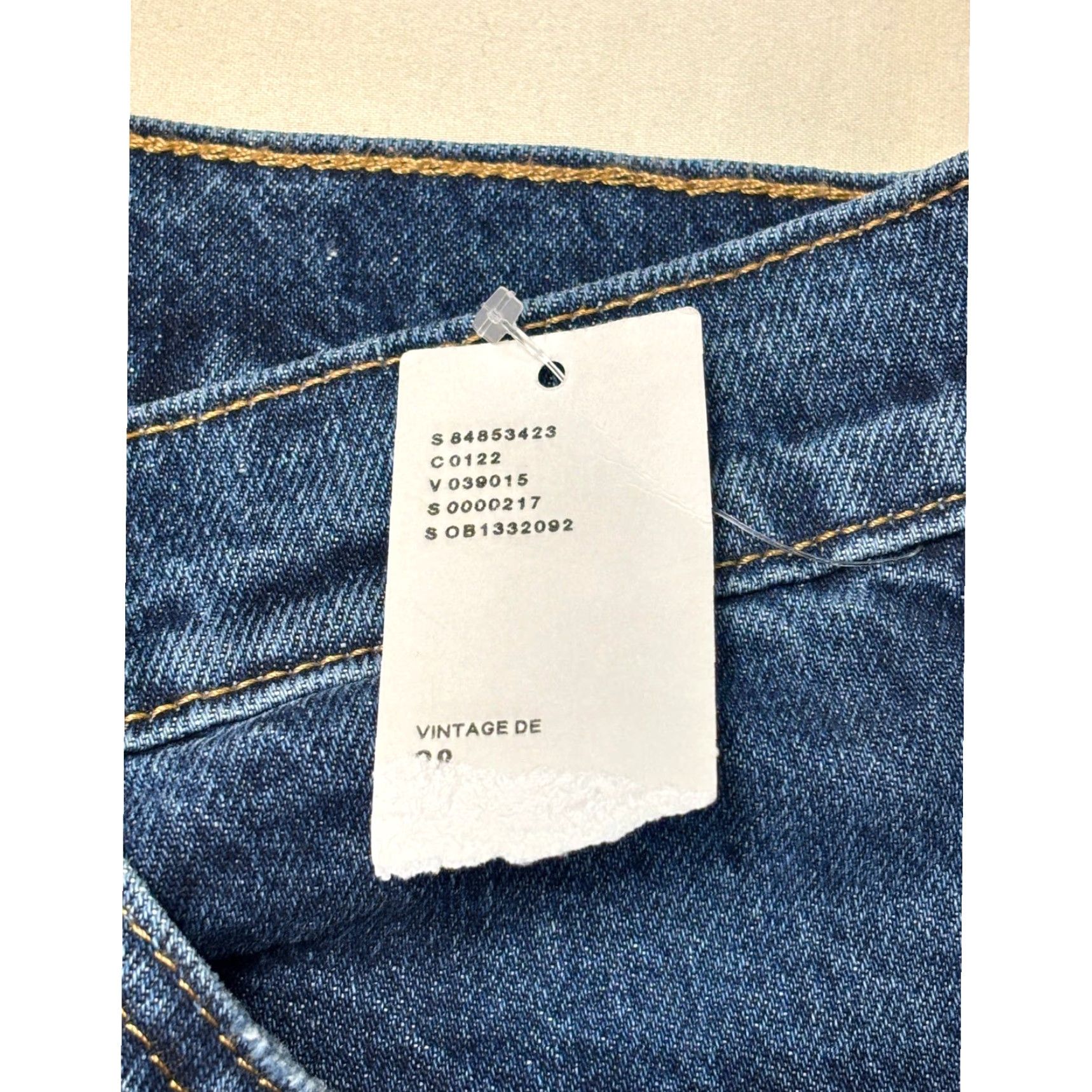 Bdg BDG Cowboy Jeans Denim Dark Wash High Rise Wide-Leg Distressed 28X30 Womens 5-Pocket Belt Leather Patch 100% Cotton Jeans | Cowboy, 90s Size 28" / US 6 / IT 42 - 3 Thumbnail
