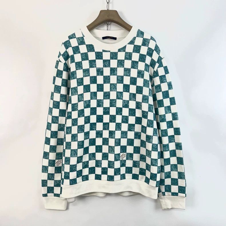 Louis Vuitton Louis Vuitton Checkerboard Fleece Sweatshirt Size US XXL / EU 58 / 5 - 1 Thumbnail