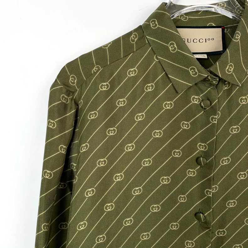 Gucci Gucci 100th Anniversary Limited Green Logo Double G Full Pr Size US XS / EU 42 / 0 - 3 Thumbnail